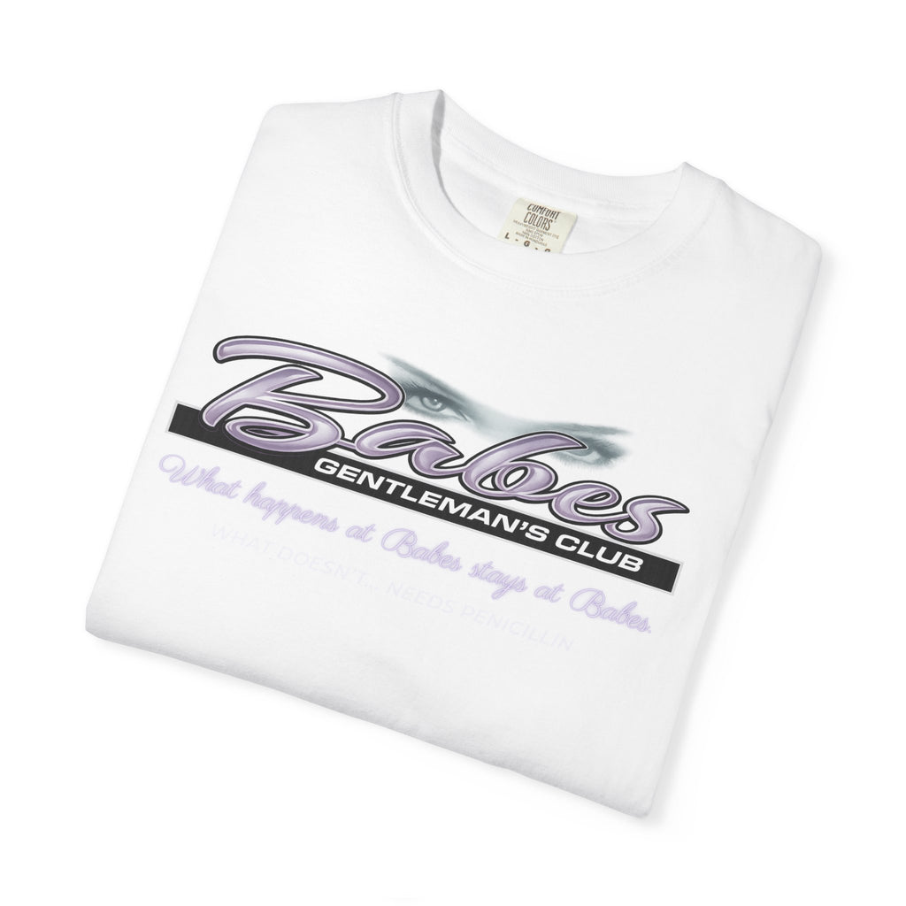 Babes Gentleman's Club T-shirt | Retro Script Logo, Club Graphic