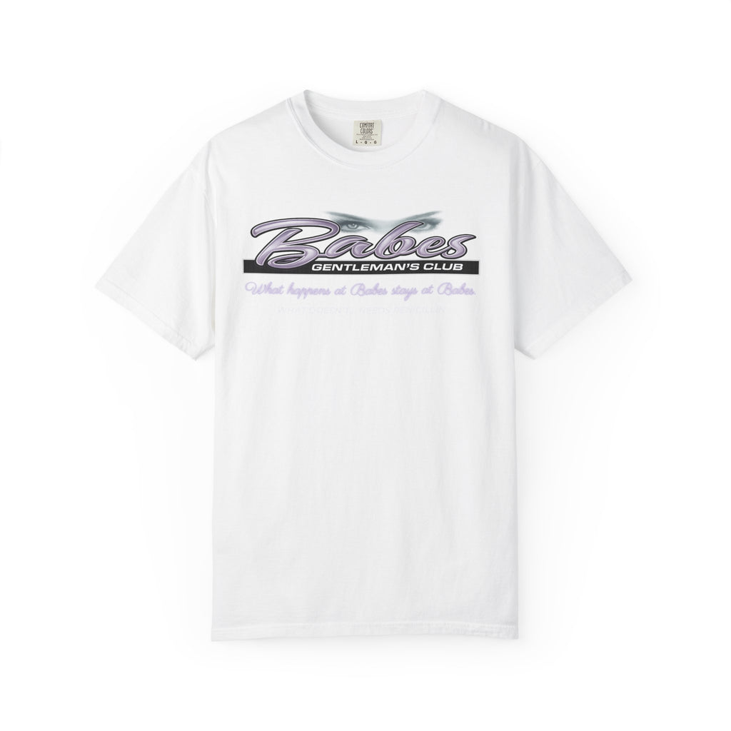 Babes Gentleman's Club T-shirt | Retro Script Logo, Club Graphic
