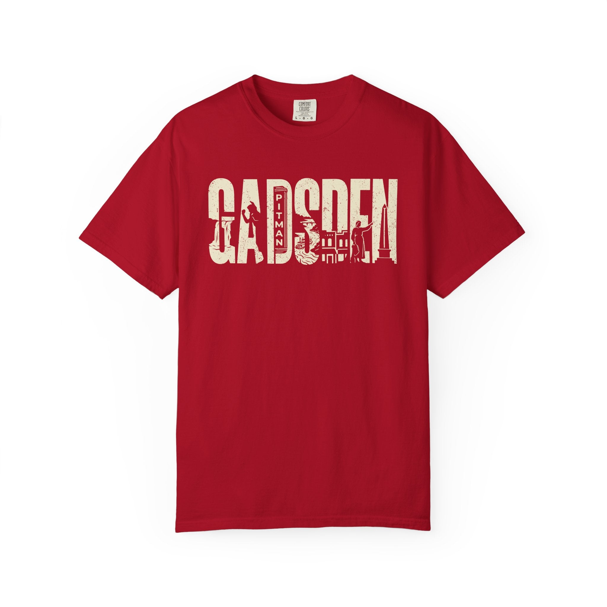 Gadsden, AL — Landmark Letters Tee