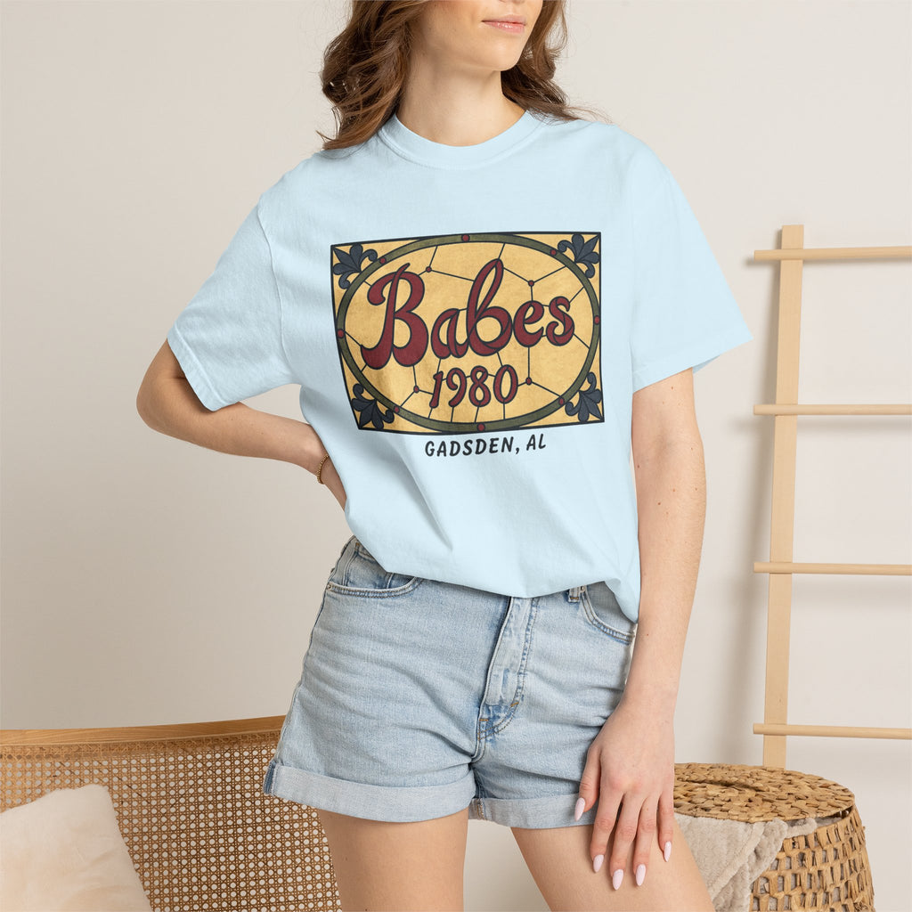 T-Shirt — Babes 1980 Gadsden, AL Vintage Sign Graphic