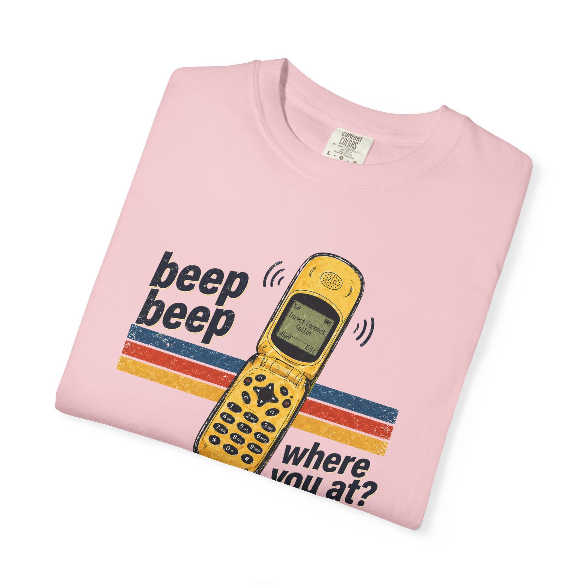 90s Chirp Phone Retro Tee – Beep Beep Where You At? Vintage Walkie Talkie Style Shirt