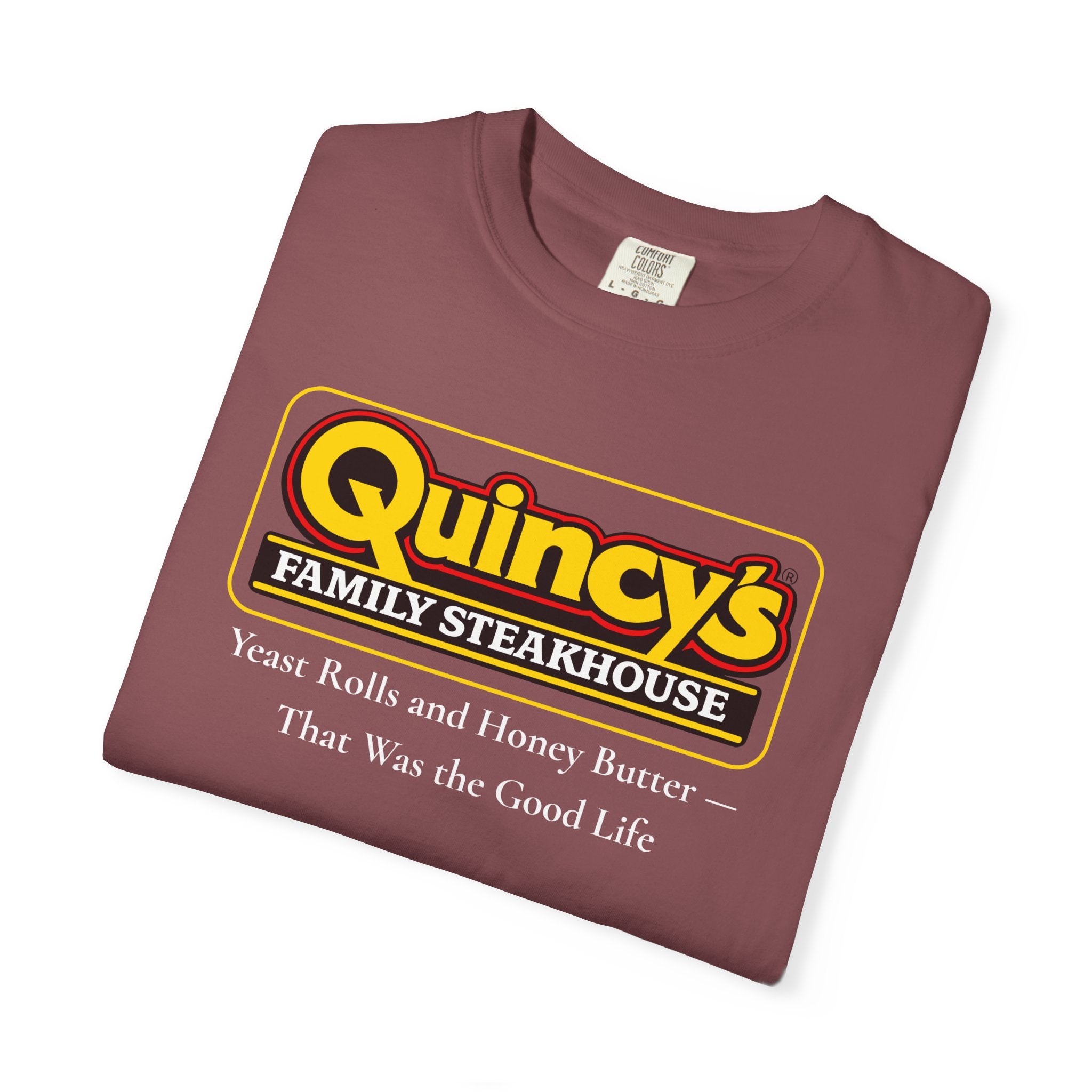 Quincy's Family Steakhouse — Yeast Rolls and Honey Butter Tee