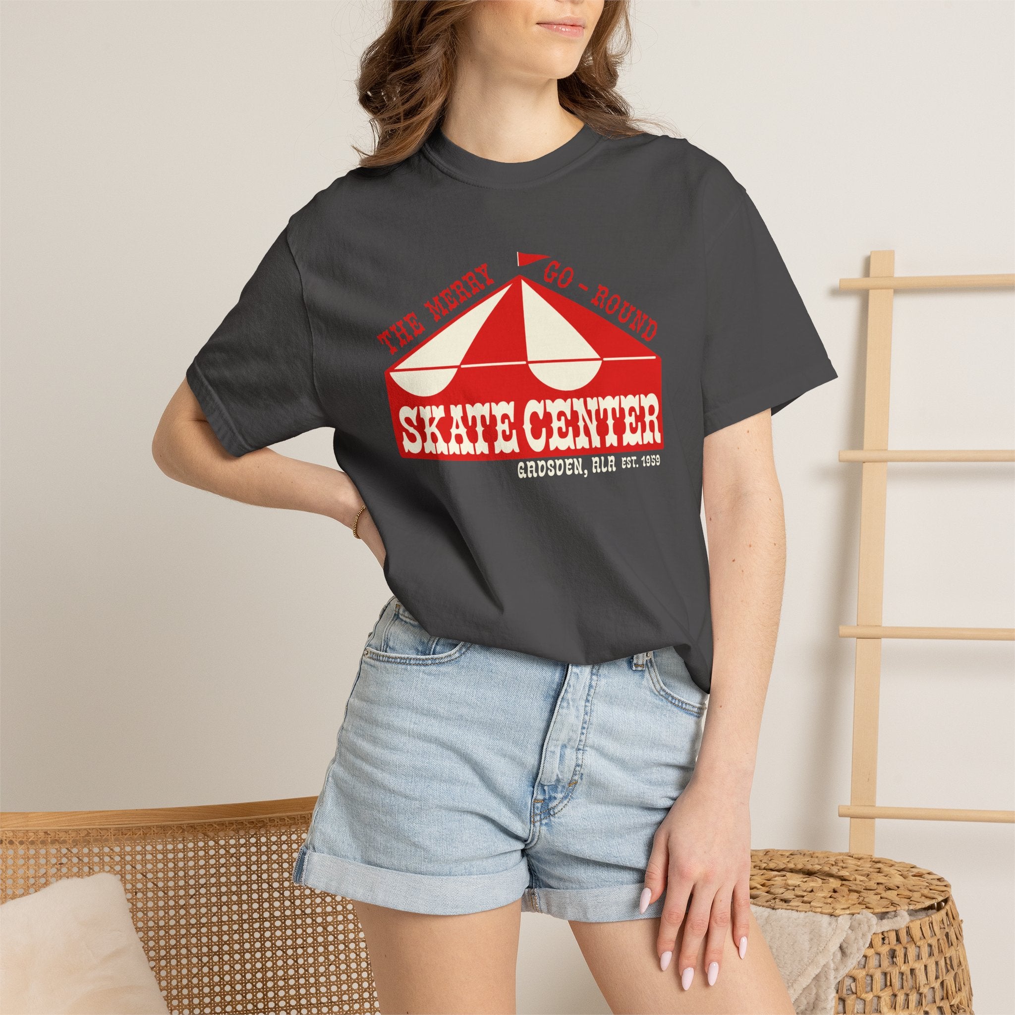 The Merry-Go-Round Skate Center | Vintage Gadsden Alabama Skating Rink Shirt Vintage Tee