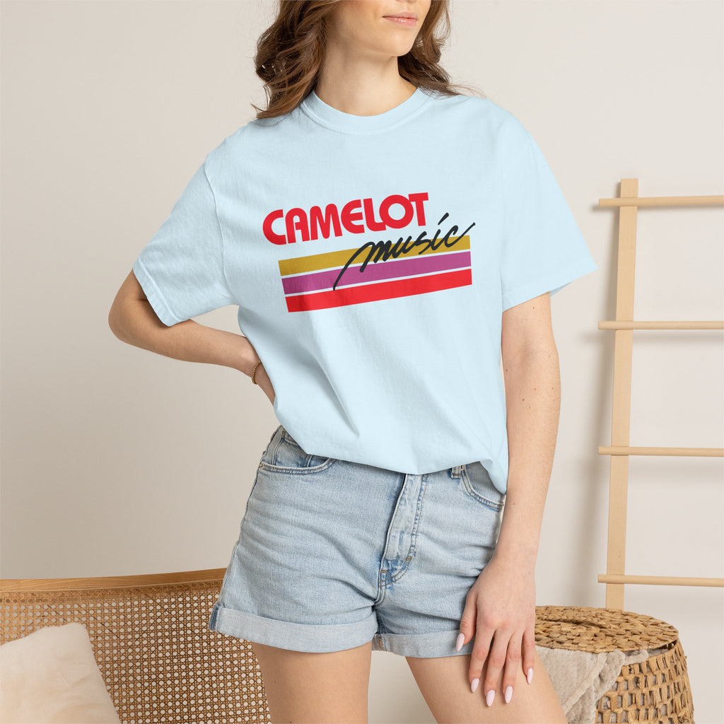 Camelot Music Retro Logo T-Shirt | 80s Mall Music Store Nostalgia Tee