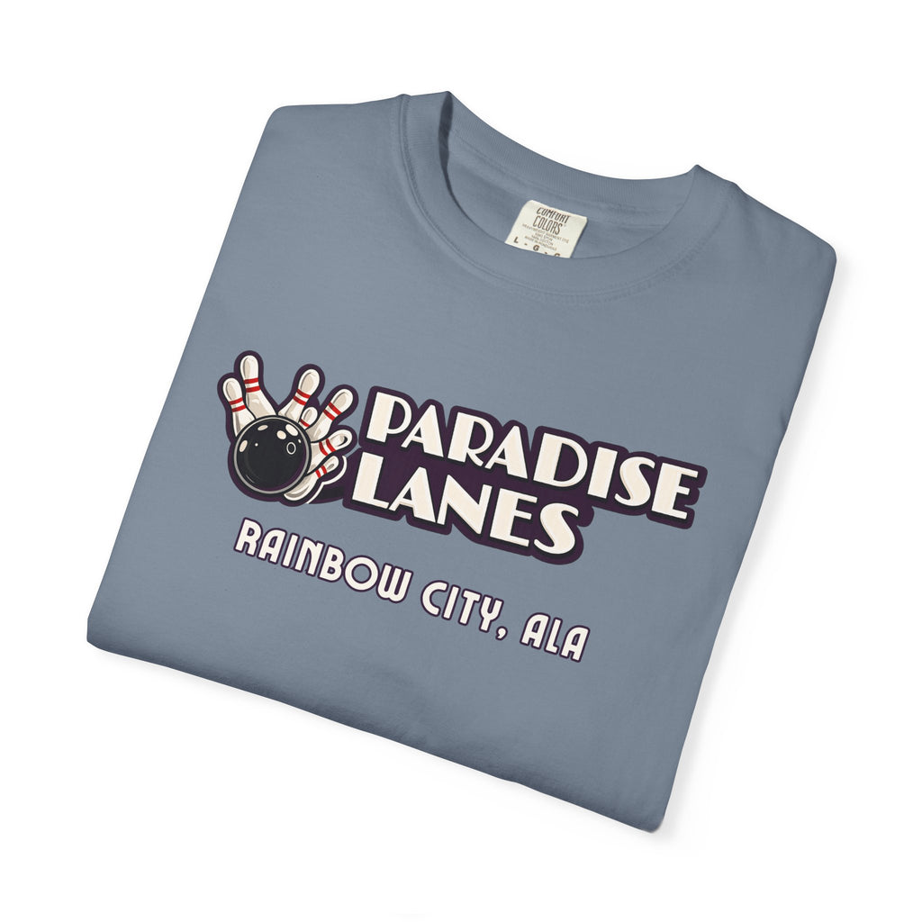 Paradise Lanes — Rainbow City, Ala. — Vintage Bowling Tee