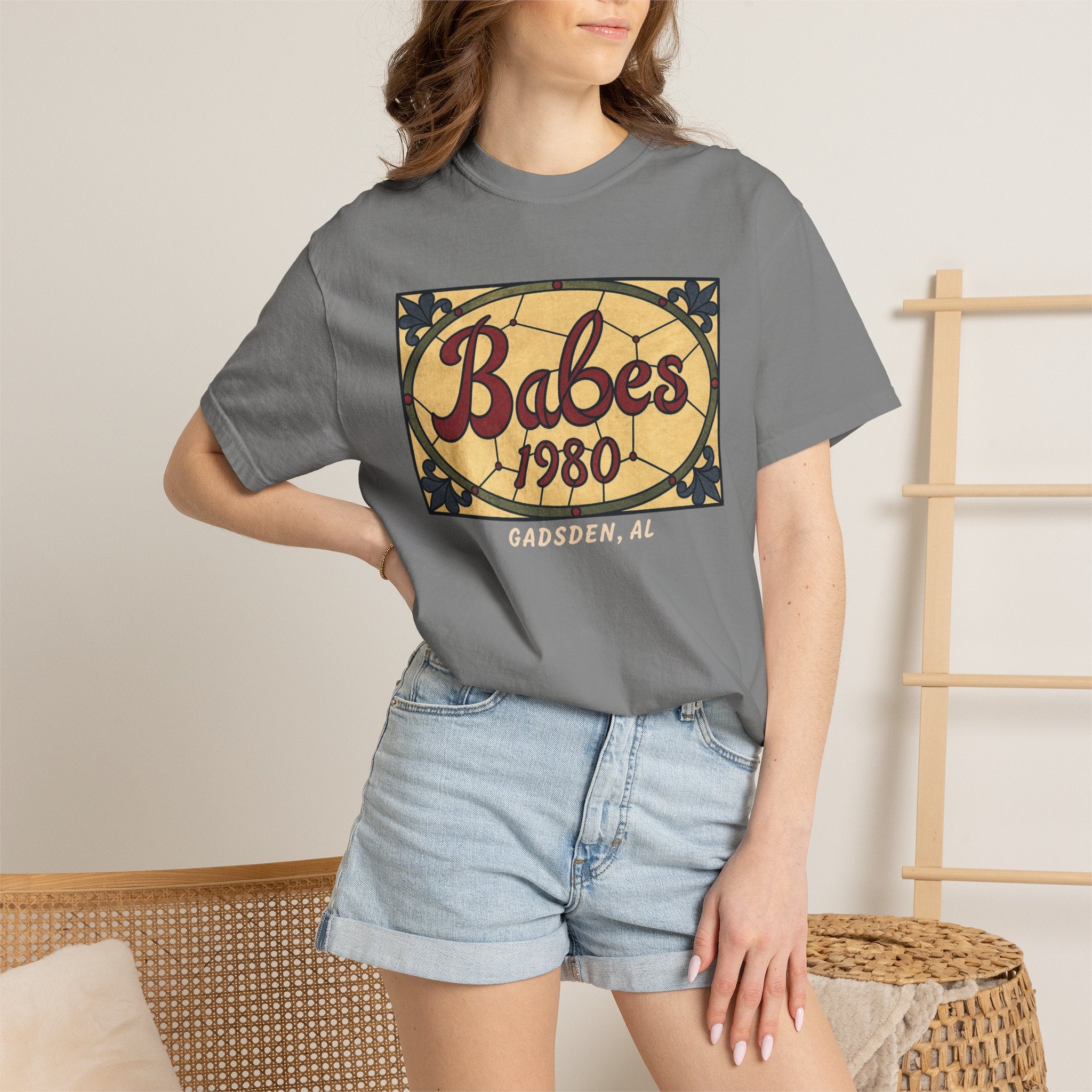 T-Shirt — Babes 1980 Gadsden, AL Vintage Sign Graphic