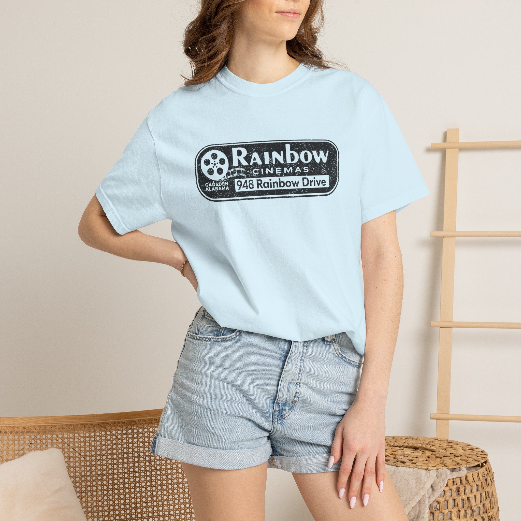 Rainbow Cinemas Vintage Logo T-Shirt  Gadsden, AL