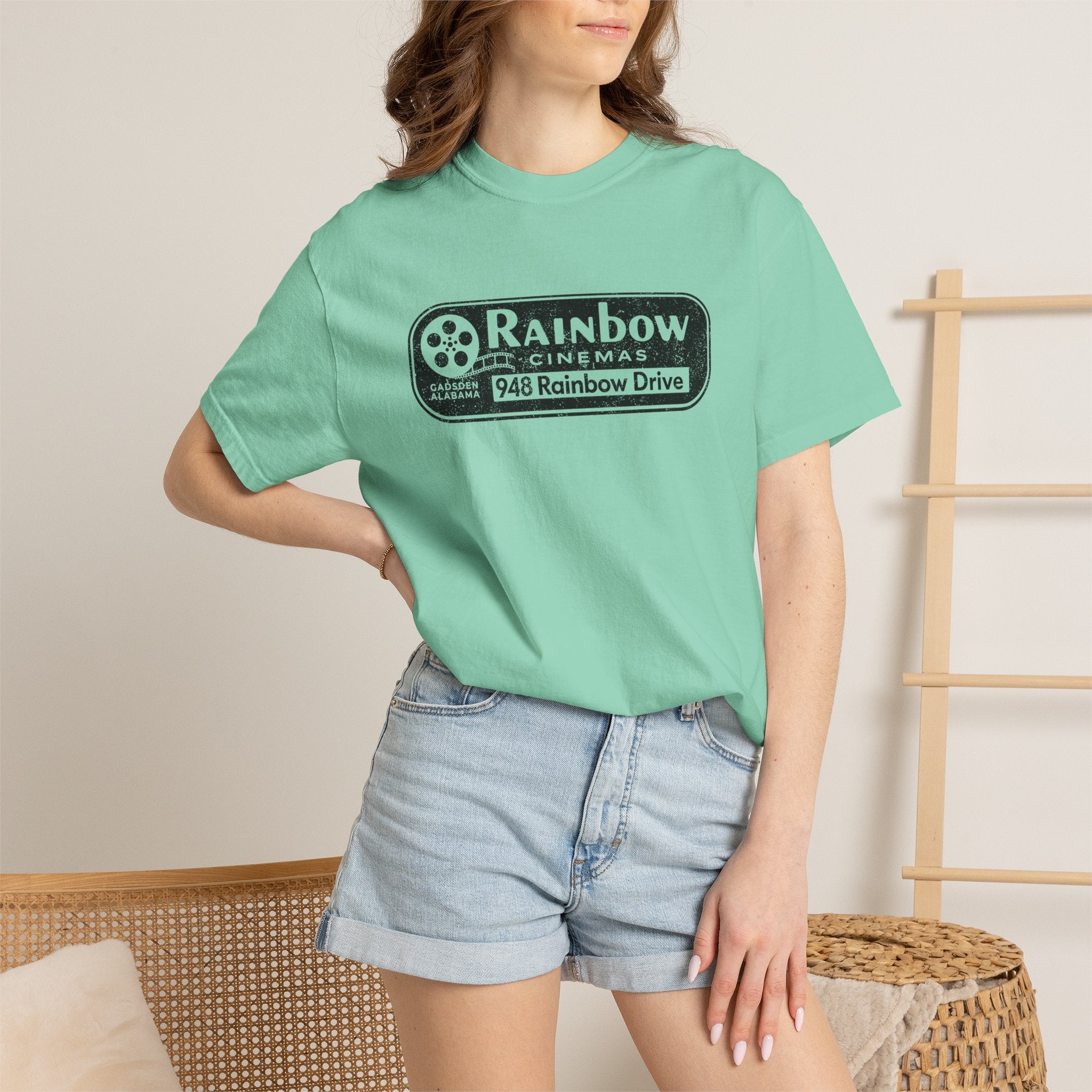Rainbow Cinemas Vintage Logo T-Shirt  Gadsden, AL