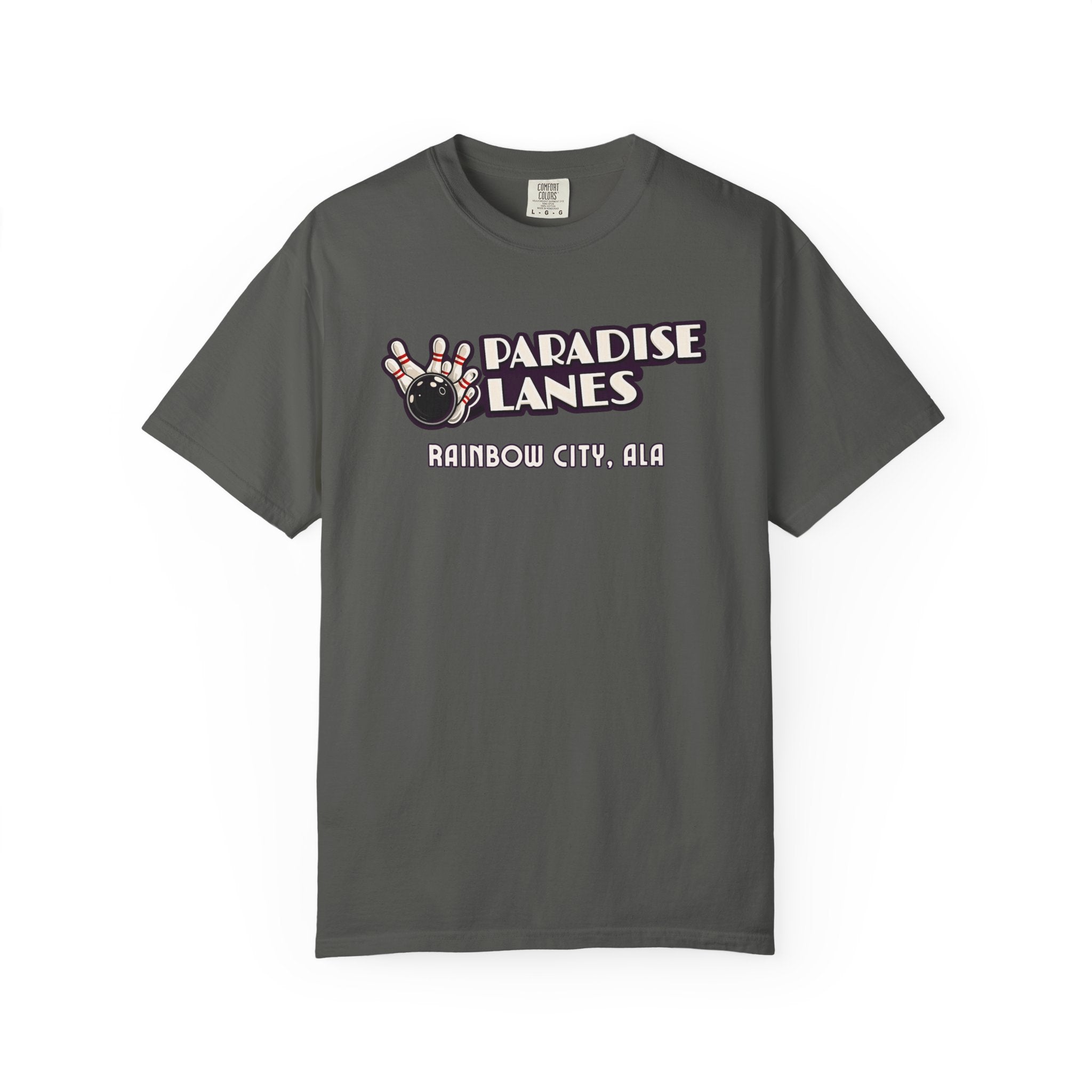Paradise Lanes — Rainbow City, Ala. — Vintage Bowling Tee
