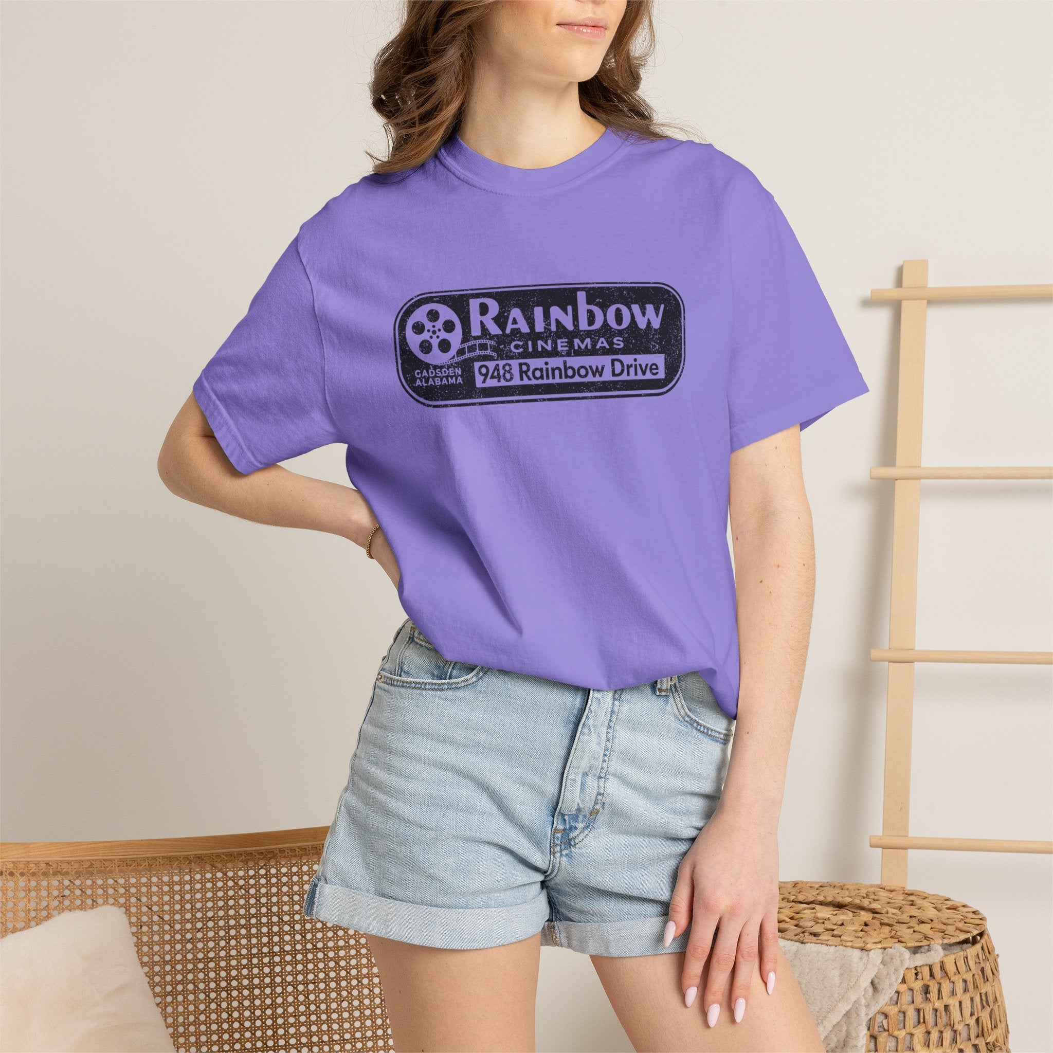 Rainbow Cinemas Vintage Logo T-Shirt  Gadsden, AL