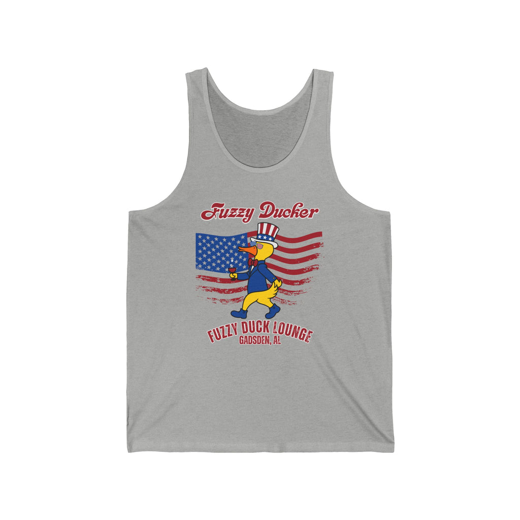 Fuzzy Ducker American Flag Tank — Tank Top
