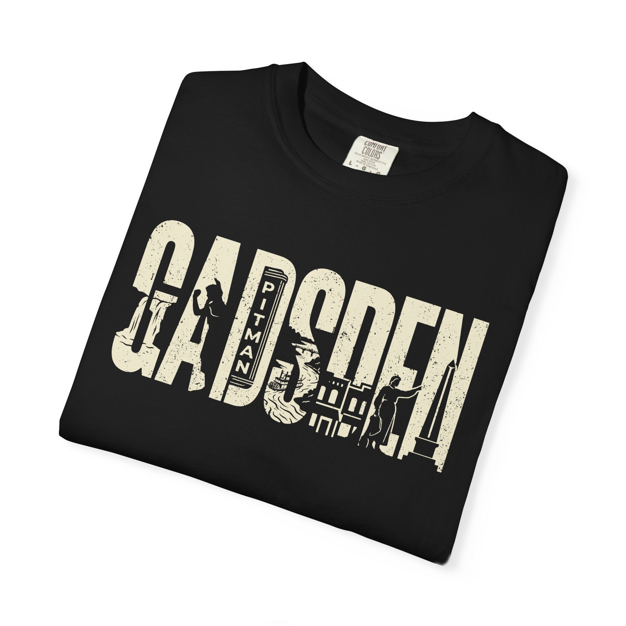 Gadsden, AL — Landmark Letters Tee