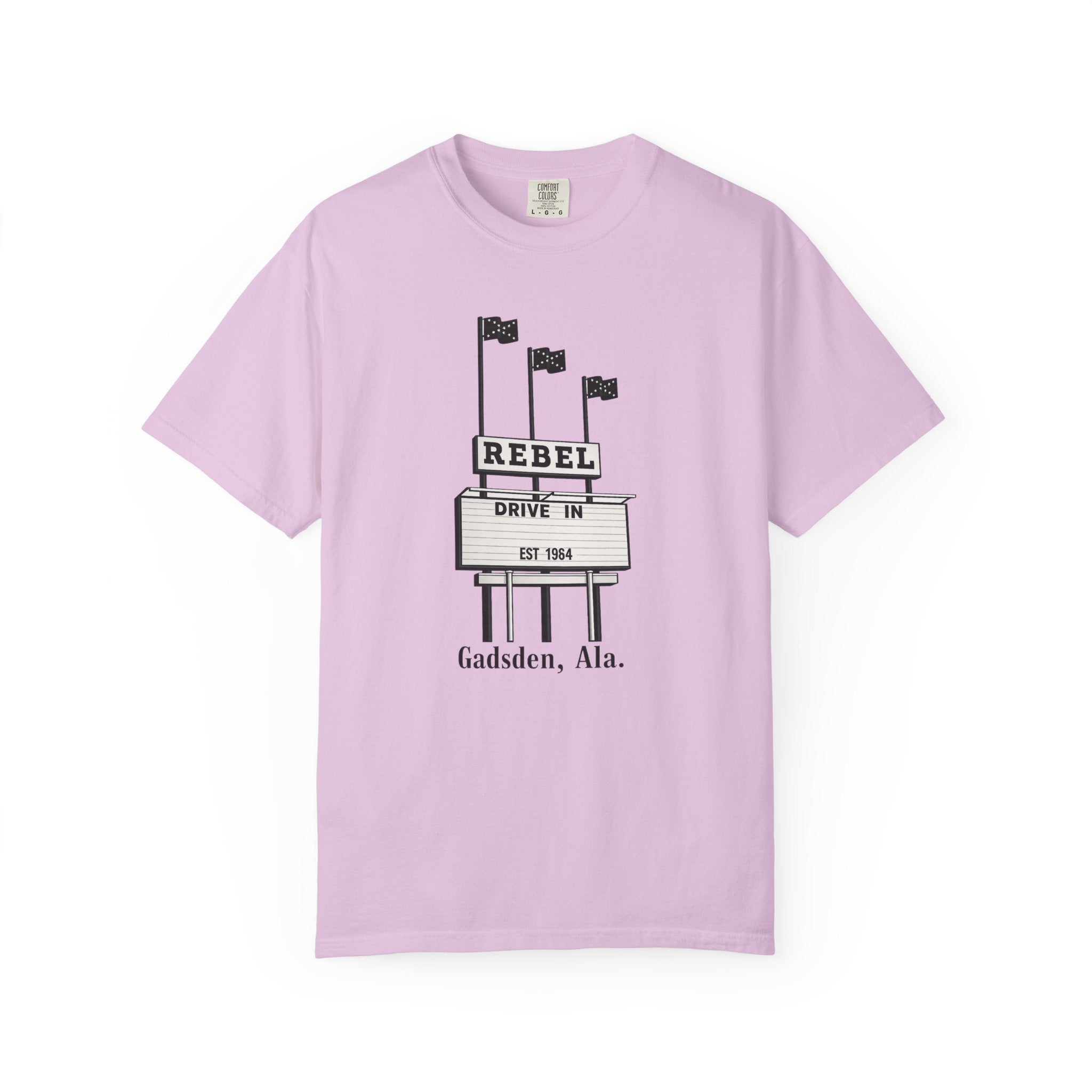 Rebel Drive-In Sign T-Shirt | Gadsden, Ala. vintage marquee design