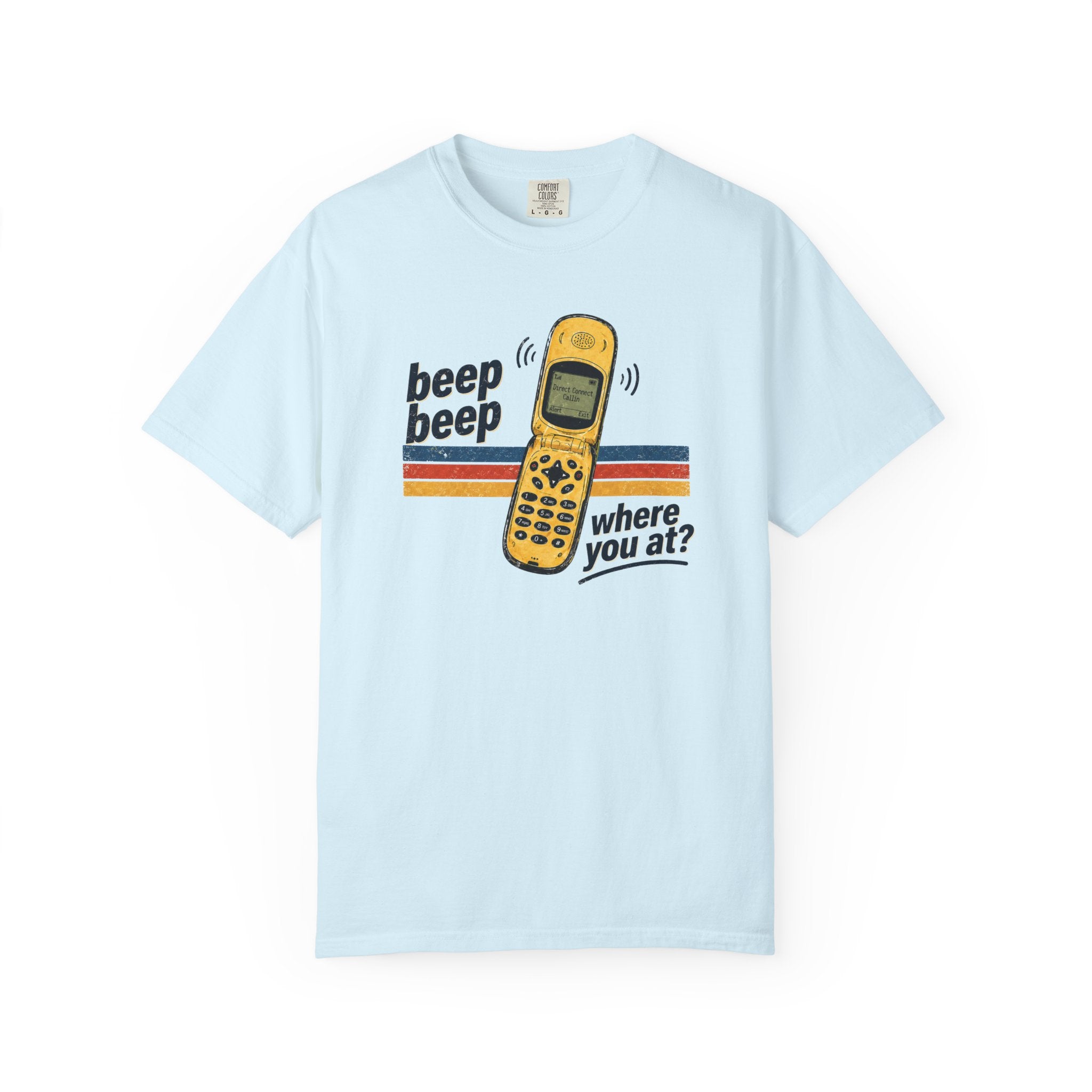 90s Chirp Phone Retro Tee – Beep Beep Where You At? Vintage Walkie Talkie Style Shirt