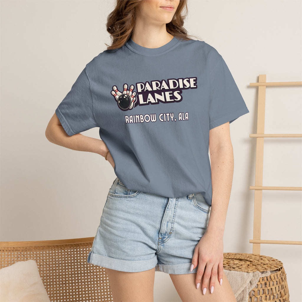 Paradise Lanes — Rainbow City, Ala. — Vintage Bowling Tee