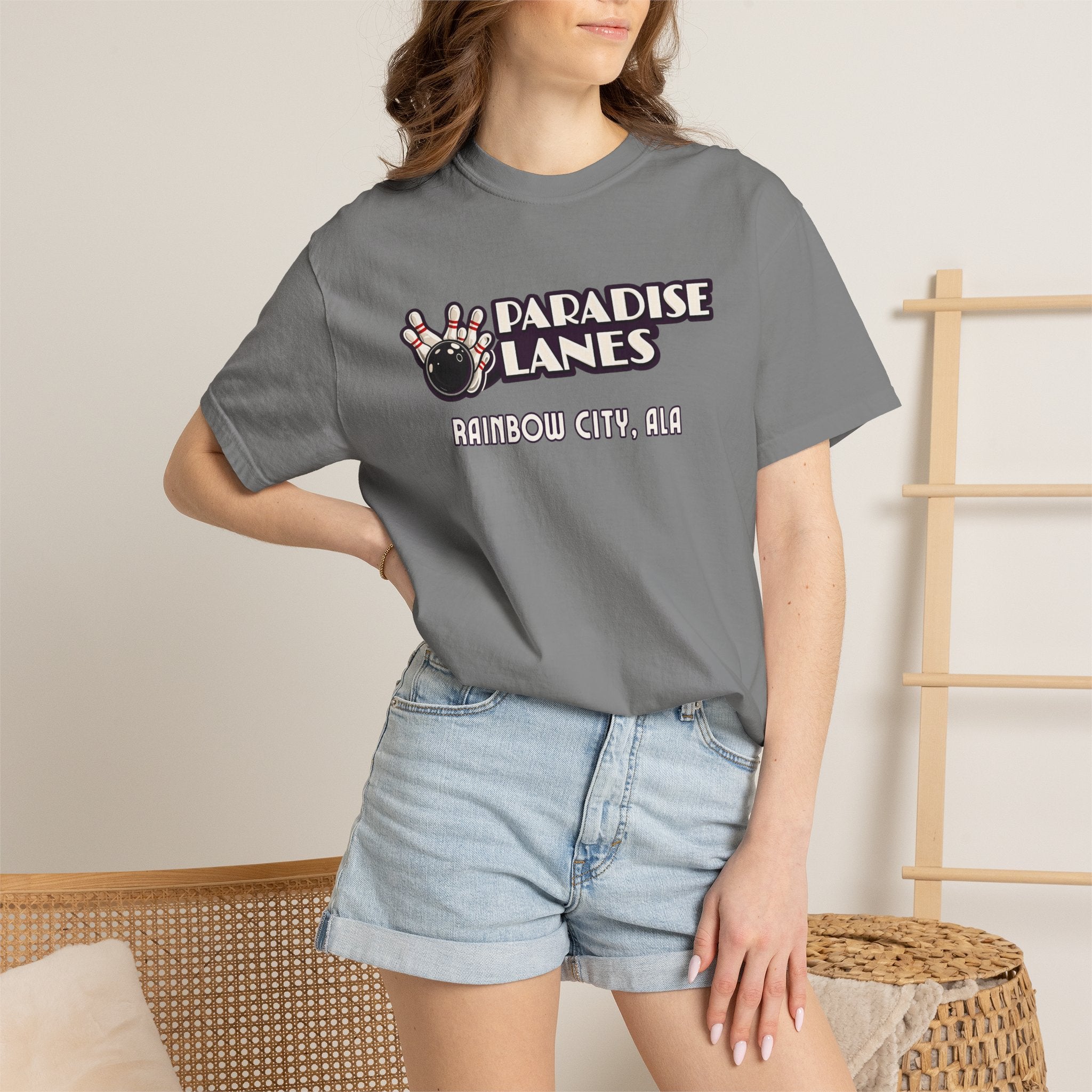 Paradise Lanes — Rainbow City, Ala. — Vintage Bowling Tee