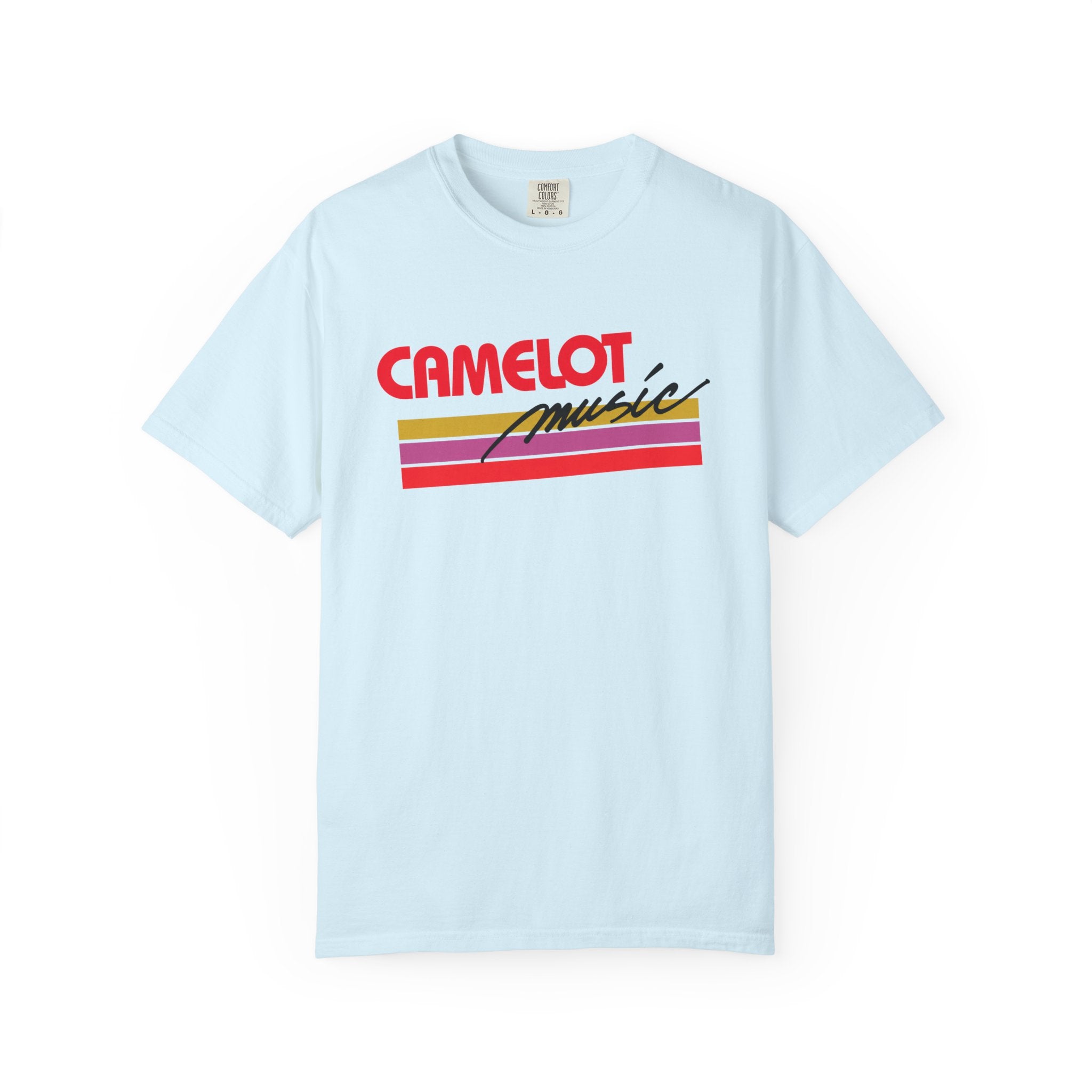 Camelot Music Retro Logo T-Shirt | 80s Mall Music Store Nostalgia Tee