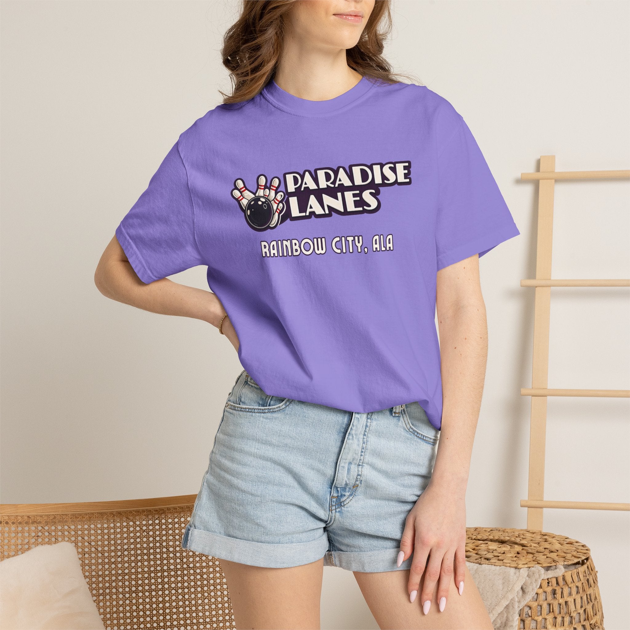 Paradise Lanes — Rainbow City, Ala. — Vintage Bowling Tee