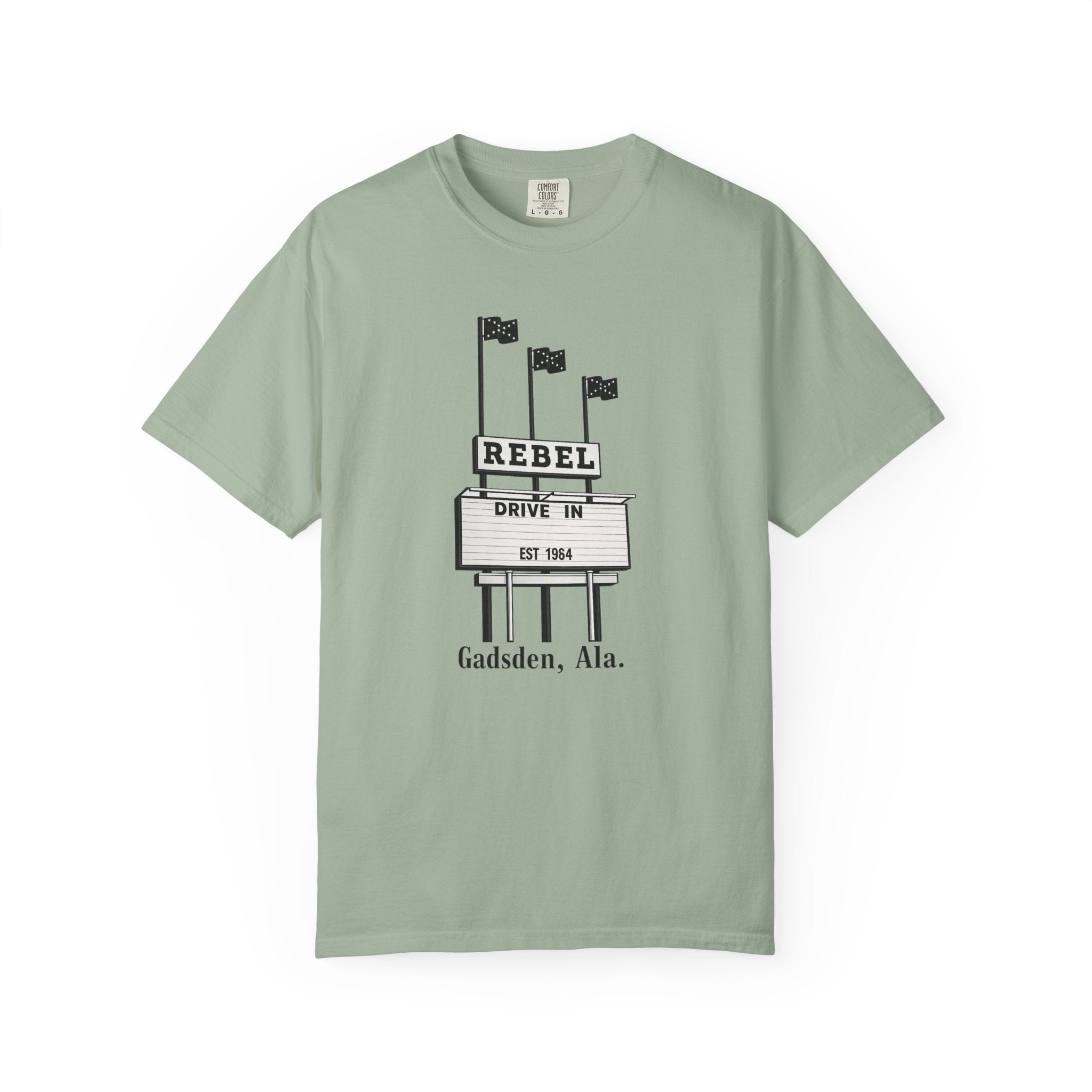 Rebel Drive-In Sign T-Shirt | Gadsden, Ala. vintage marquee design