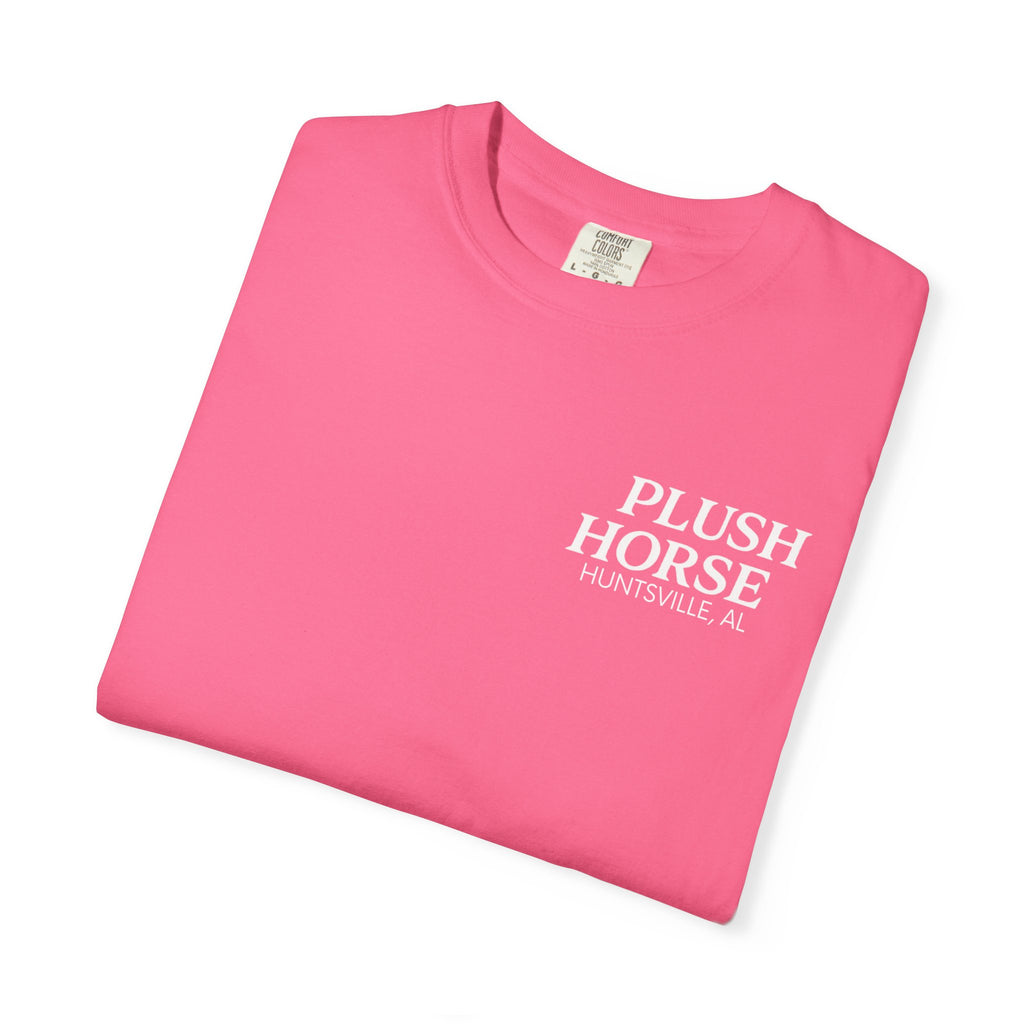 Plush Horse Bucket Logo T-Shirt — Huntsville, AL Vintage Beer Tee