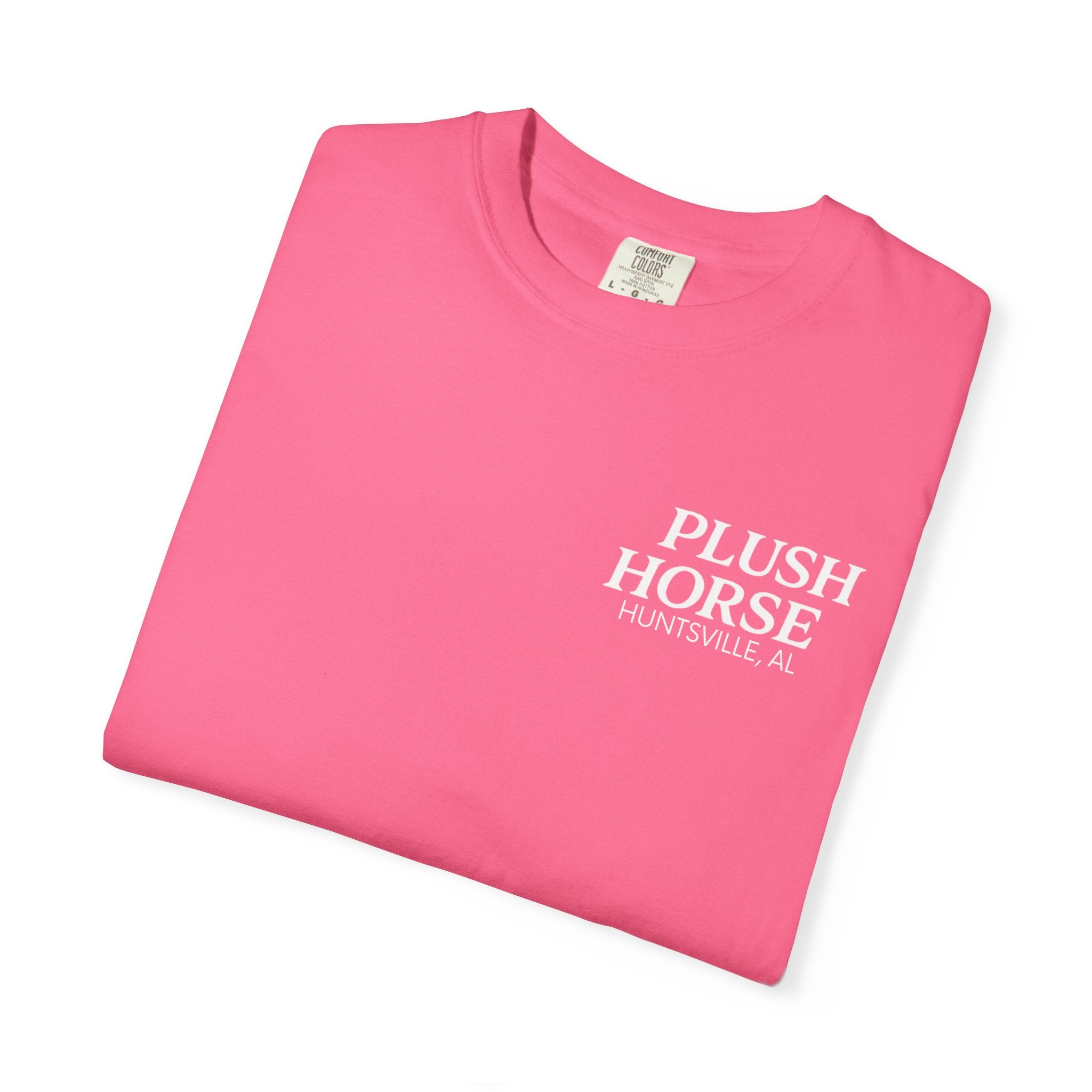Plush Horse Bucket Logo T-Shirt — Huntsville, AL Vintage Beer Tee