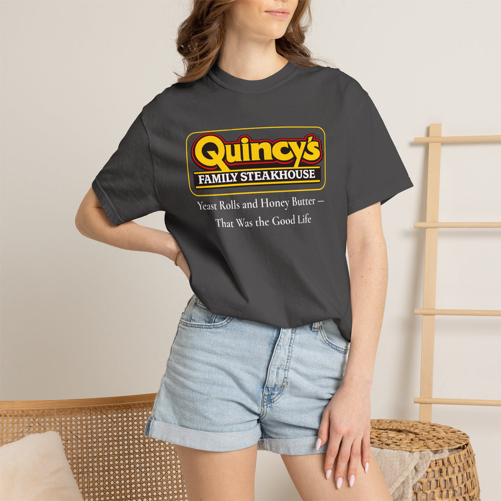 Quincy's Family Steakhouse — Yeast Rolls and Honey Butter Tee