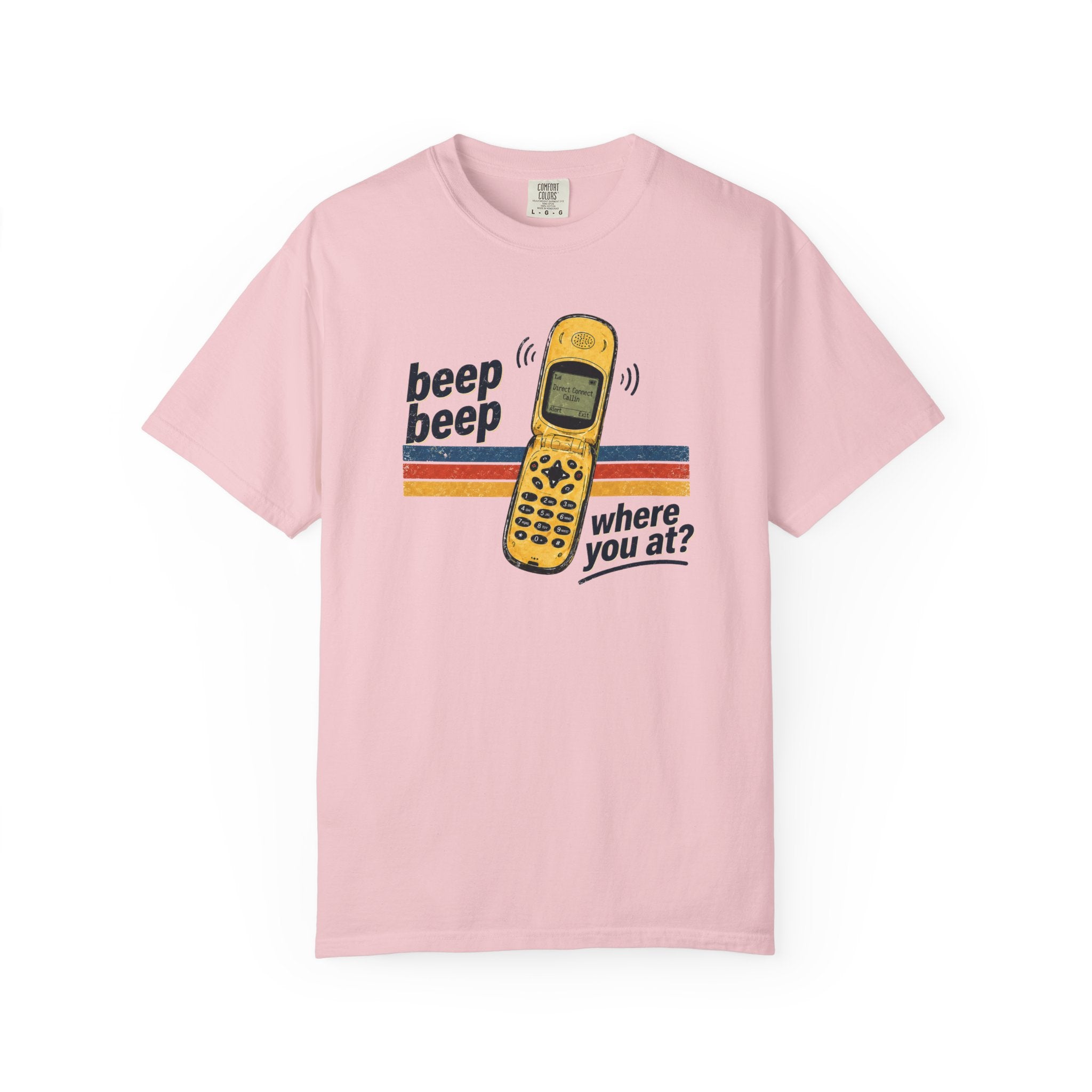 90s Chirp Phone Retro Tee – Beep Beep Where You At? Vintage Walkie Talkie Style Shirt