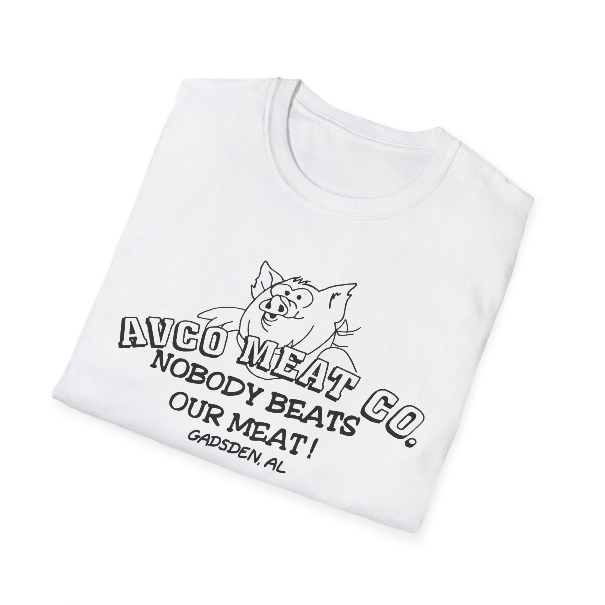 AVCO Meat Co. T-Shirt - Nobody Beats Our Meats Gadsden, Al