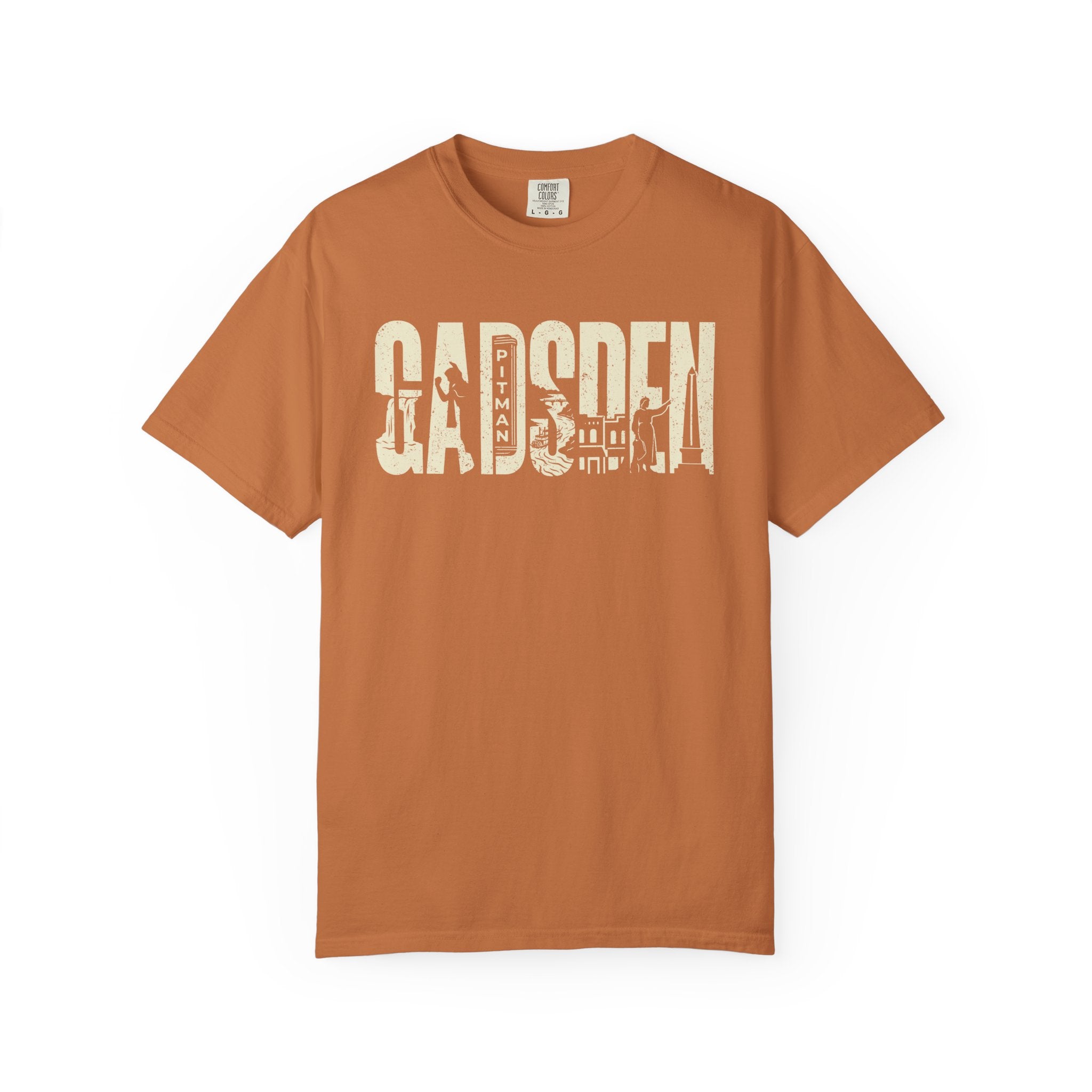 Gadsden, AL — Landmark Letters Tee