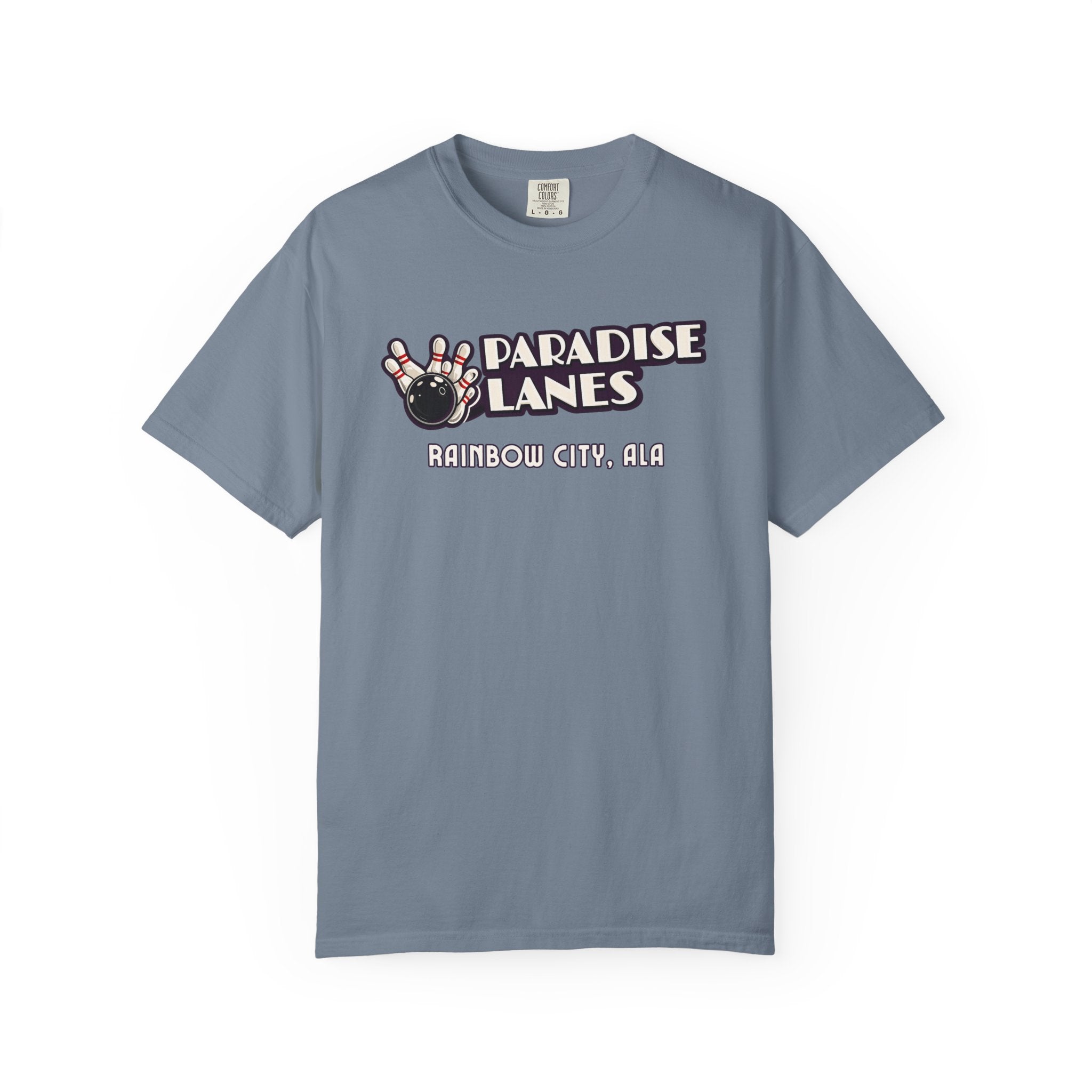 Paradise Lanes — Rainbow City, Ala. — Vintage Bowling Tee