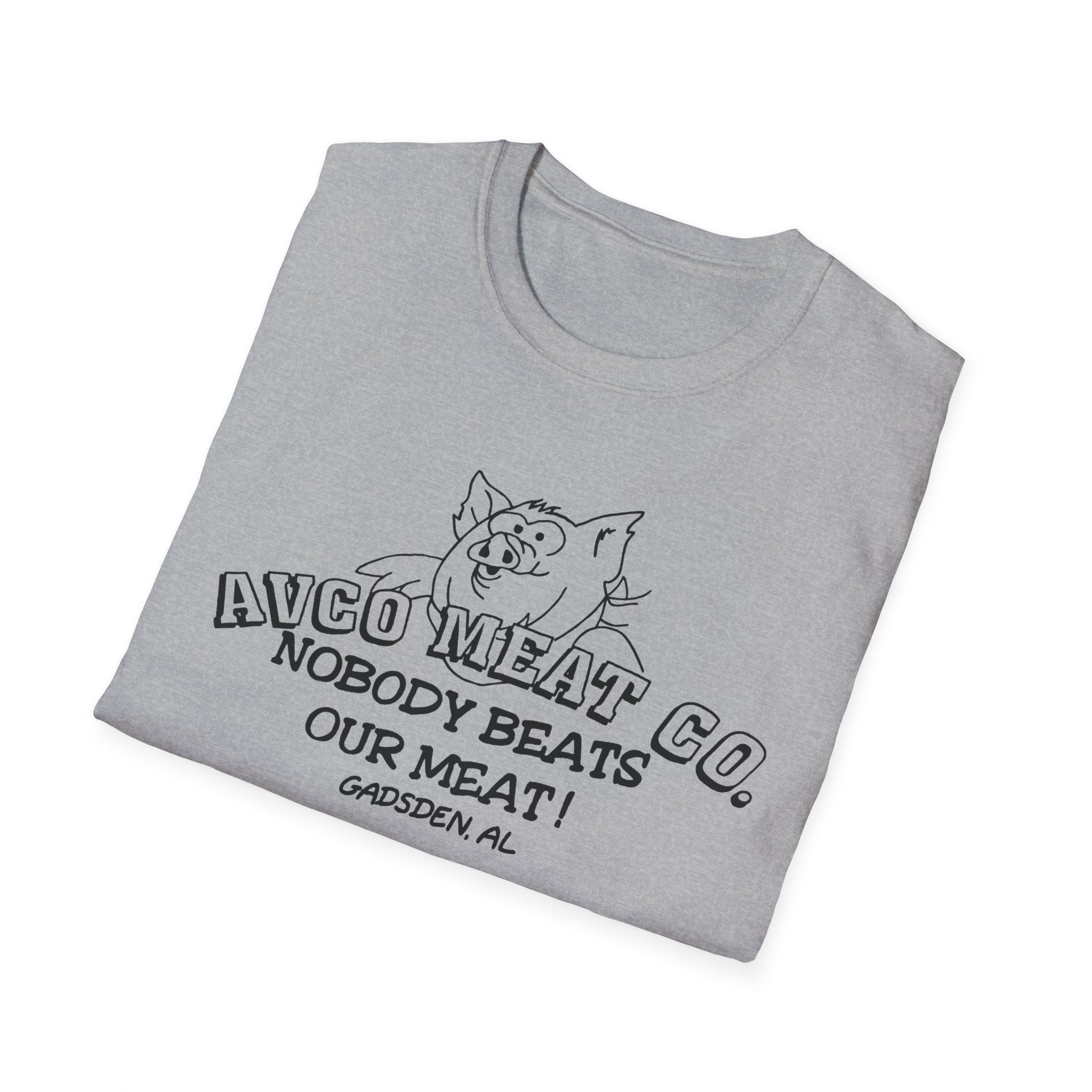 AVCO Meat Co. T-Shirt - Nobody Beats Our Meats Gadsden, Al