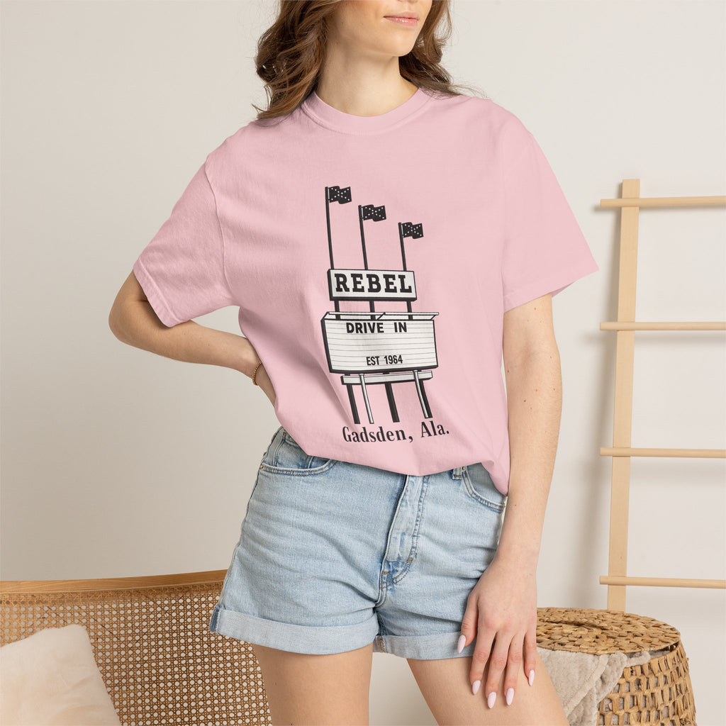 Rebel Drive-In Sign T-Shirt | Gadsden, Ala. vintage marquee design