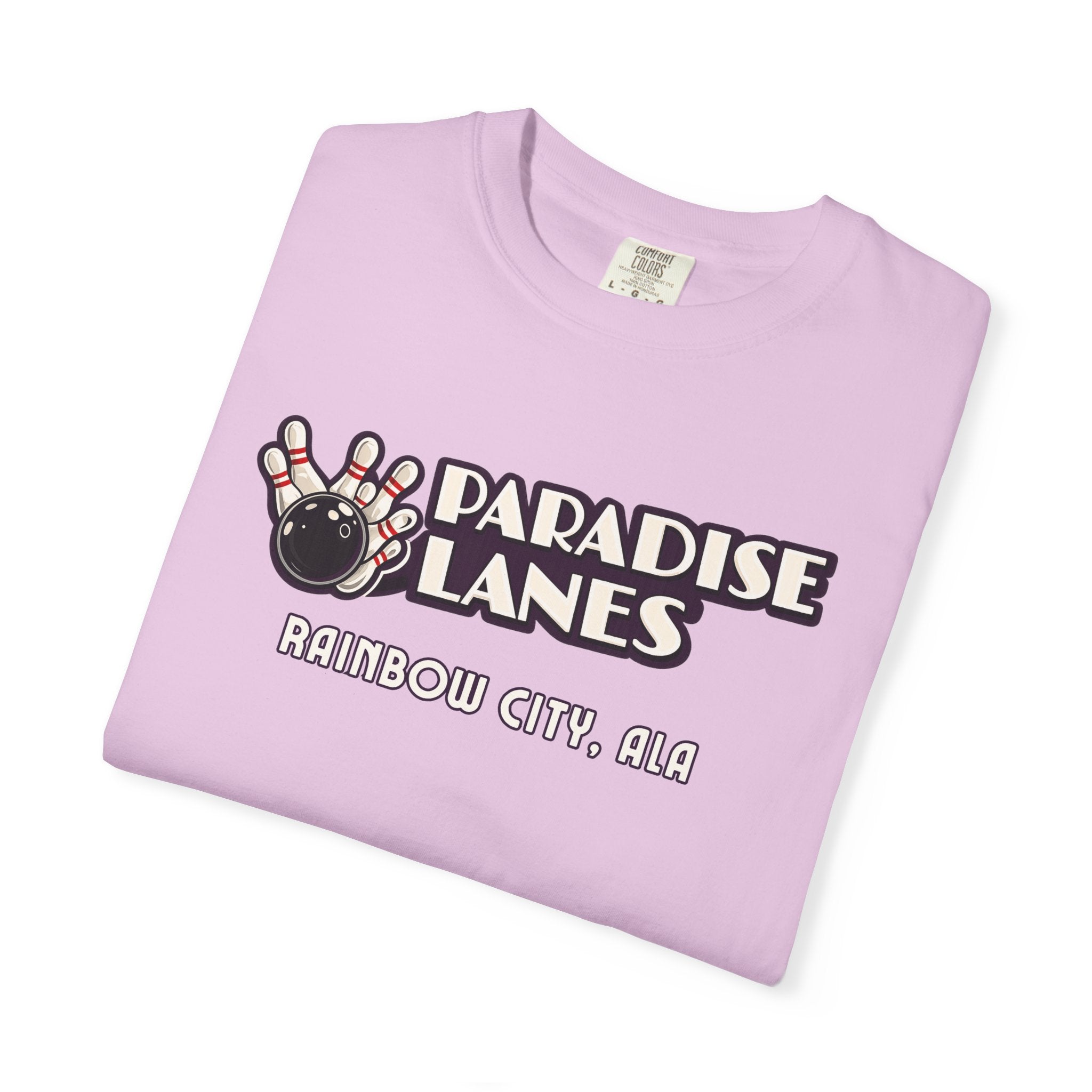 Paradise Lanes — Rainbow City, Ala. — Vintage Bowling Tee