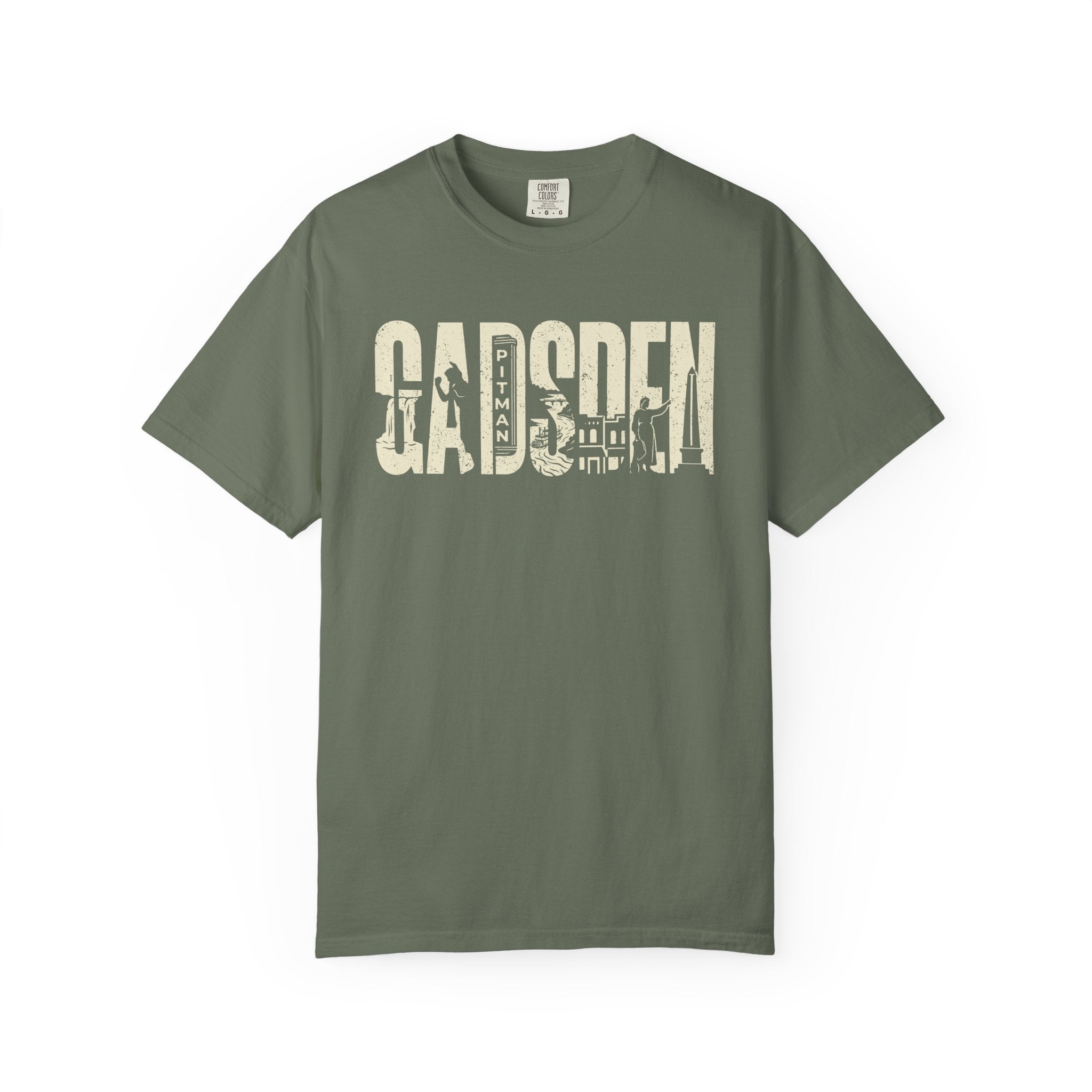 Gadsden, AL — Landmark Letters Tee