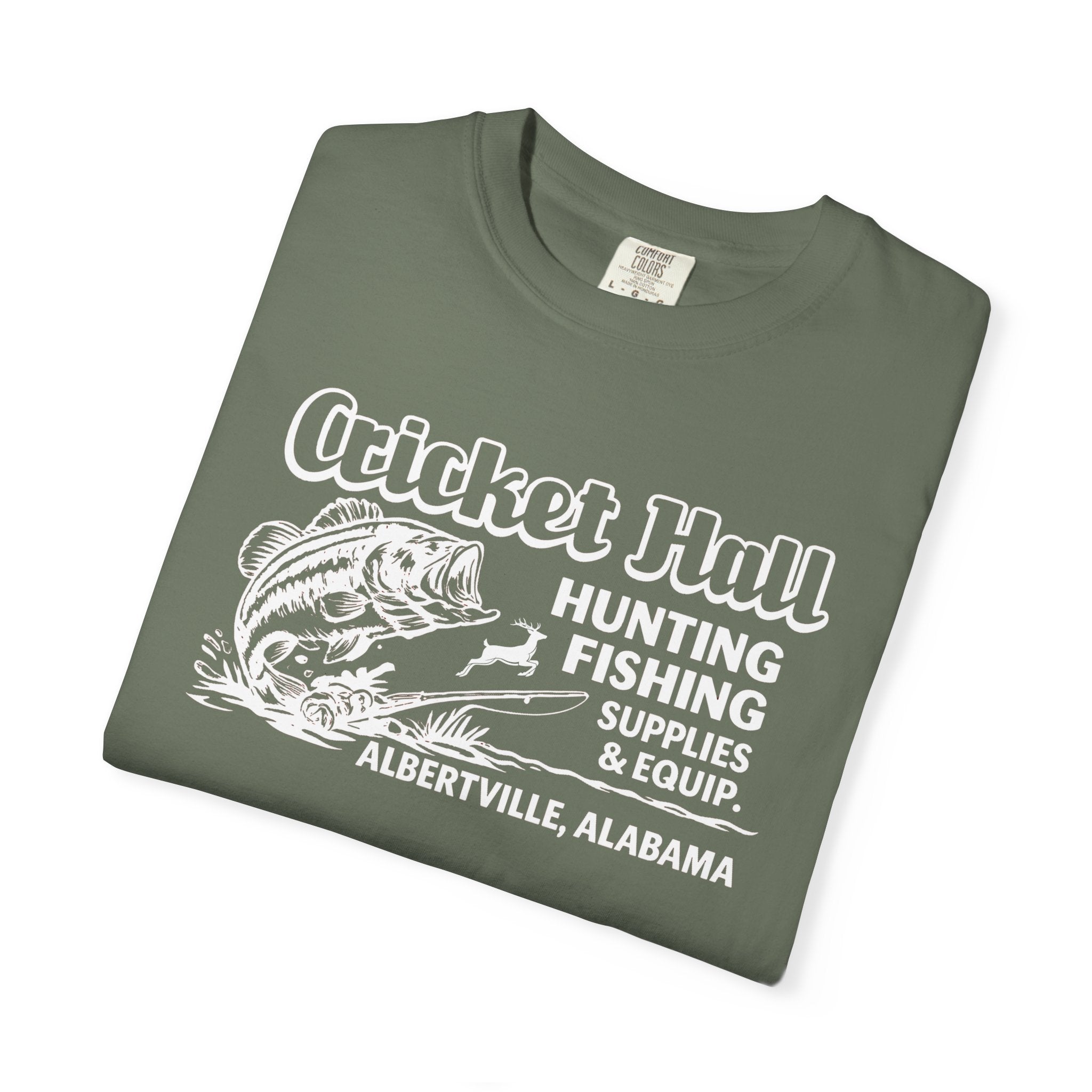 Cricket Hall Hunting & Fishing T-Shirt | Albertville, AL | Vintage Outdoor Supply
