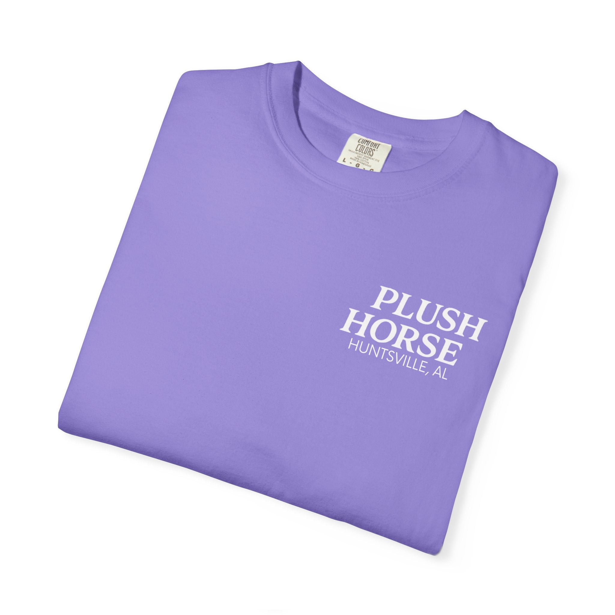 Plush Horse Bucket Logo T-Shirt — Huntsville, AL Vintage Beer Tee
