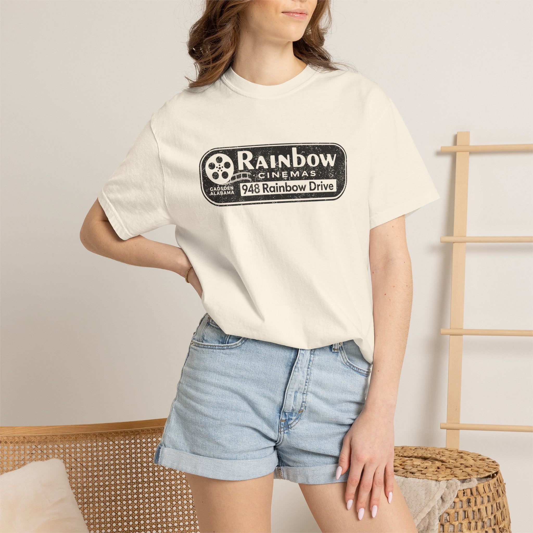 Rainbow Cinemas Vintage Logo T-Shirt  Gadsden, AL