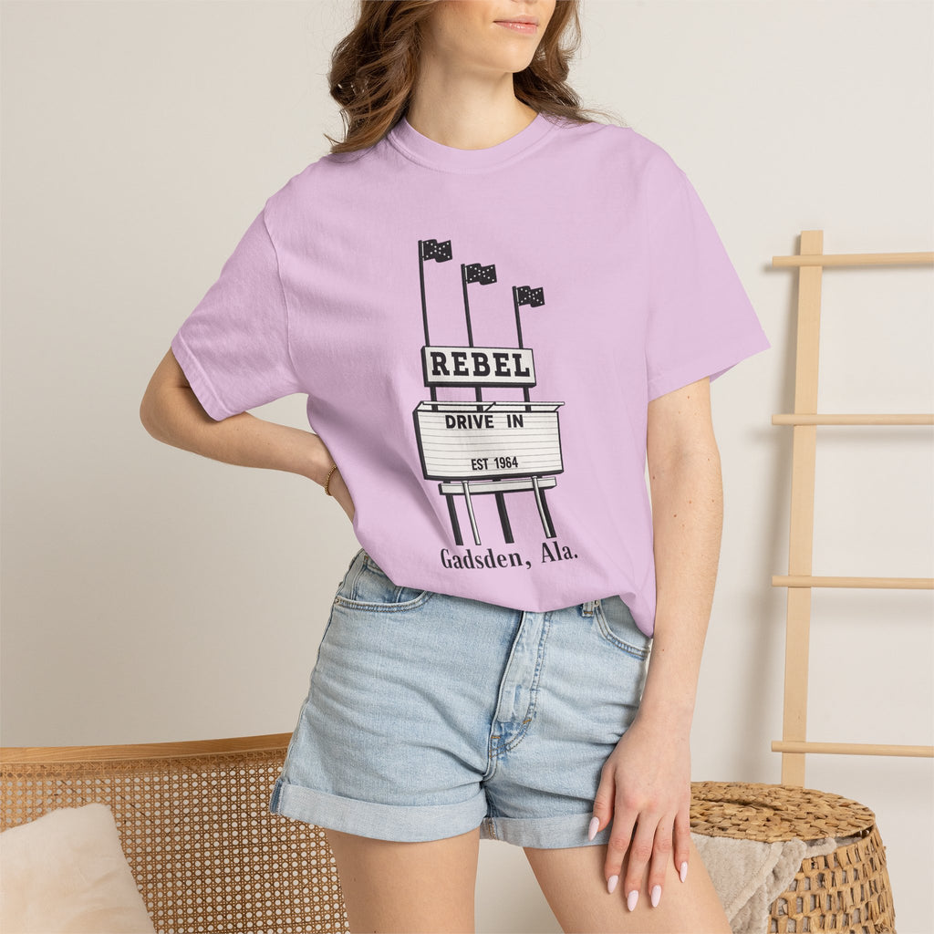 Rebel Drive-In Sign T-Shirt | Gadsden, Ala. vintage marquee design