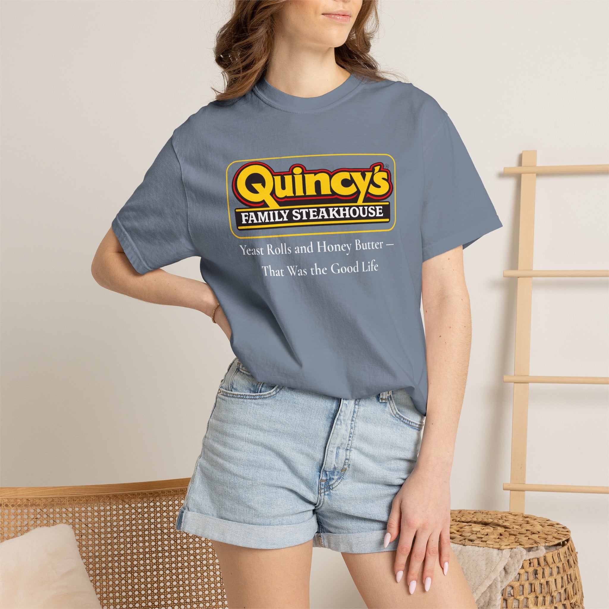 Quincy's Family Steakhouse — Yeast Rolls and Honey Butter Tee