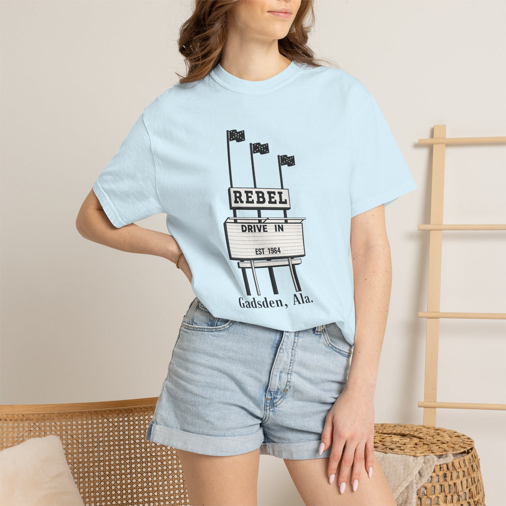 Rebel Drive-In Sign T-Shirt | Gadsden, Ala. vintage marquee design