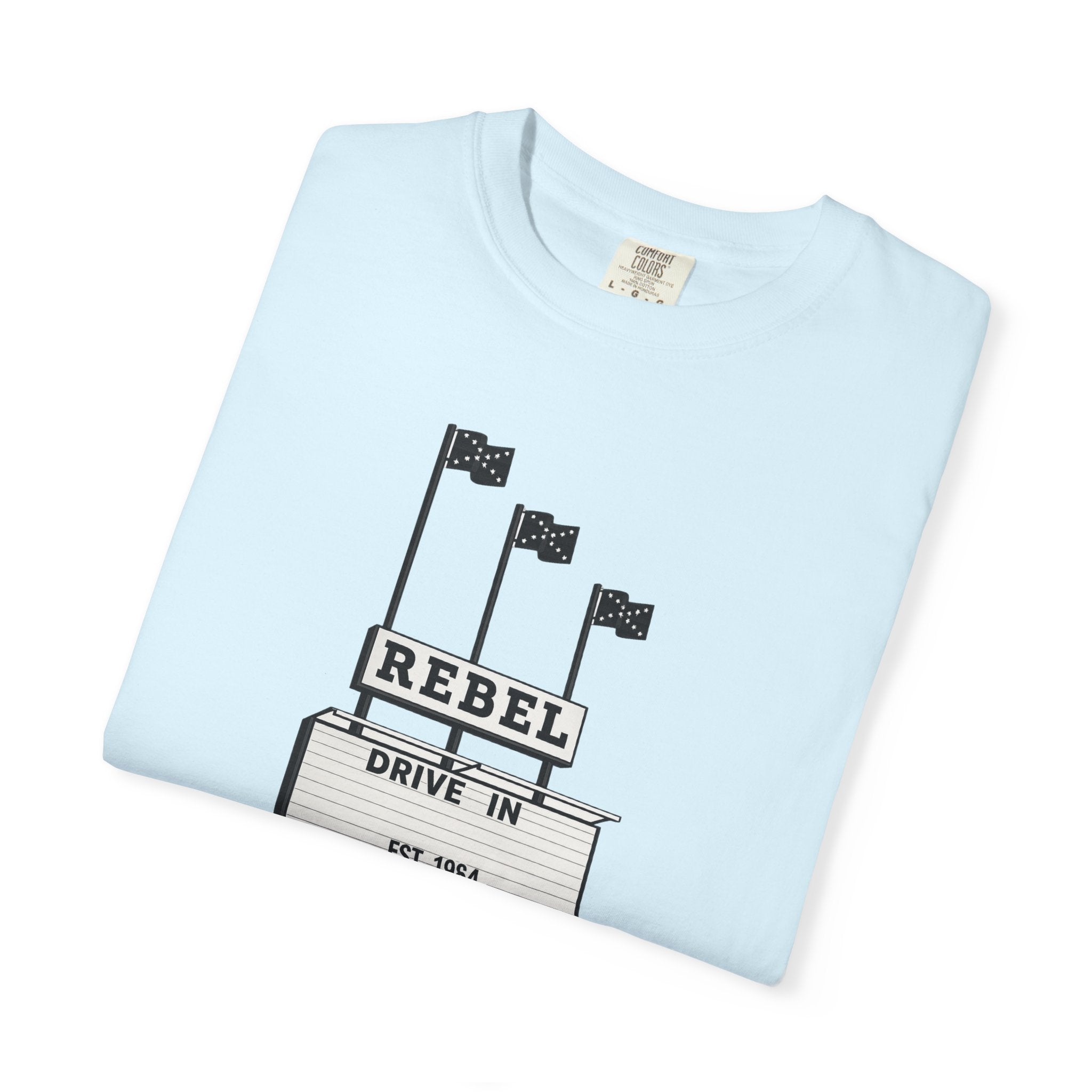 Rebel Drive-In Sign T-Shirt | Gadsden, Ala. vintage marquee design