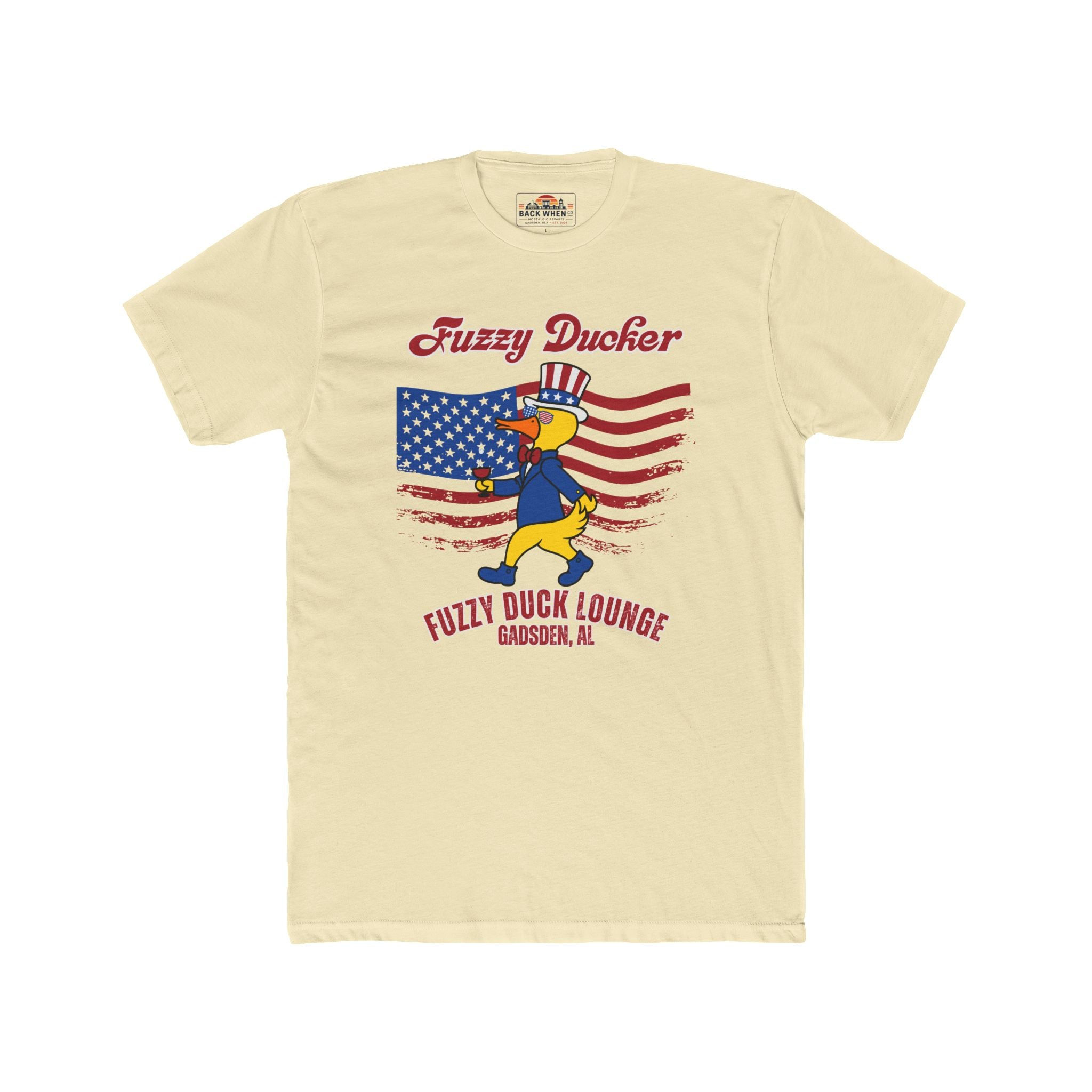 Fuzzy Ducker American Flag Tee — Fuzzy Duck Lounge, Gadsden AL
