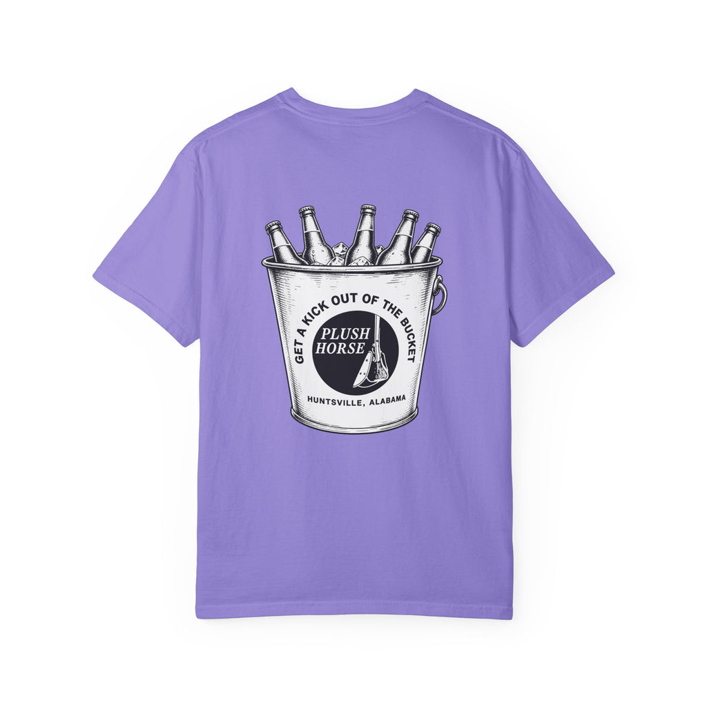 Plush Horse Bucket Logo T-Shirt — Huntsville, AL Vintage Beer Tee