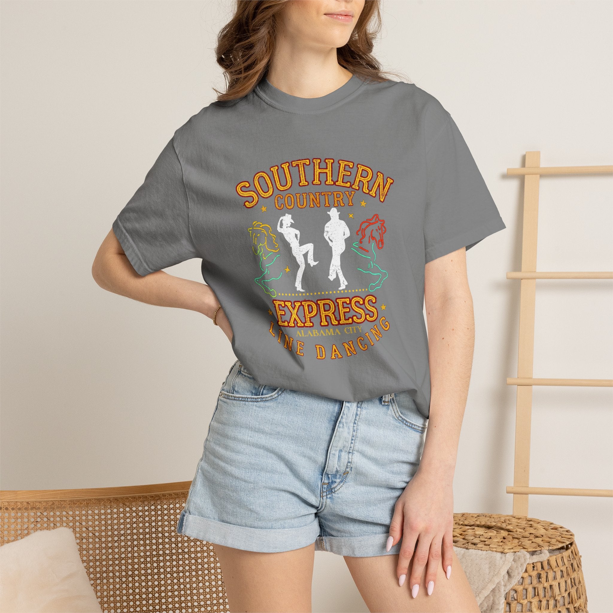 Southern Country Express Line Dancing Club — Alabama City Vintage 90s Country Tee