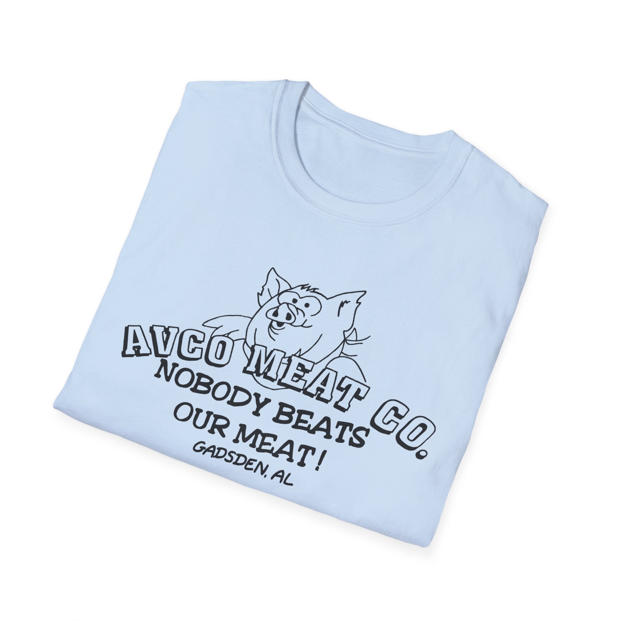 AVCO Meat Co. T-Shirt - Nobody Beats Our Meats Gadsden, Al