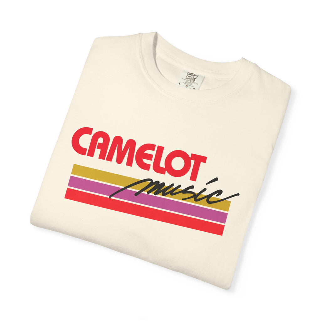 Camelot Music Retro Logo T-Shirt | 80s Mall Music Store Nostalgia Tee