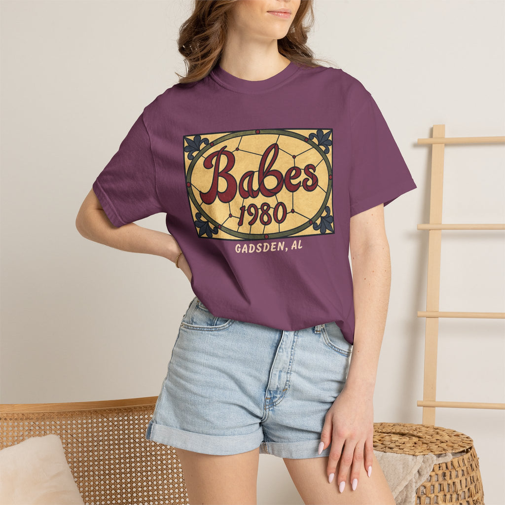 T-Shirt — Babes 1980 Gadsden, AL Vintage Sign Graphic