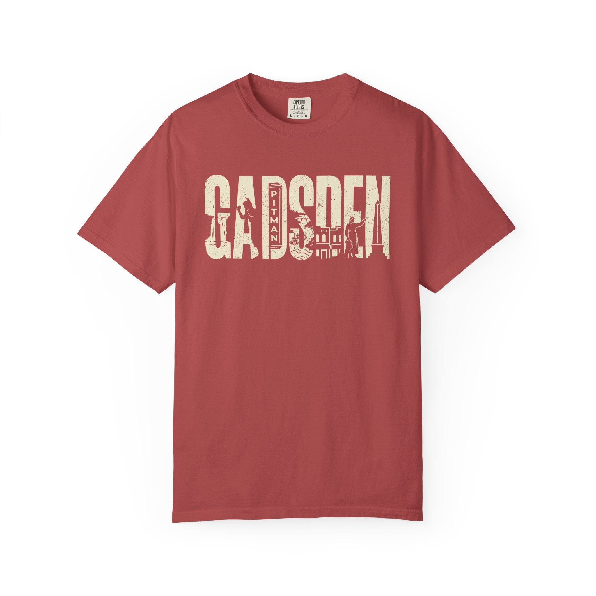 Gadsden, AL — Landmark Letters Tee