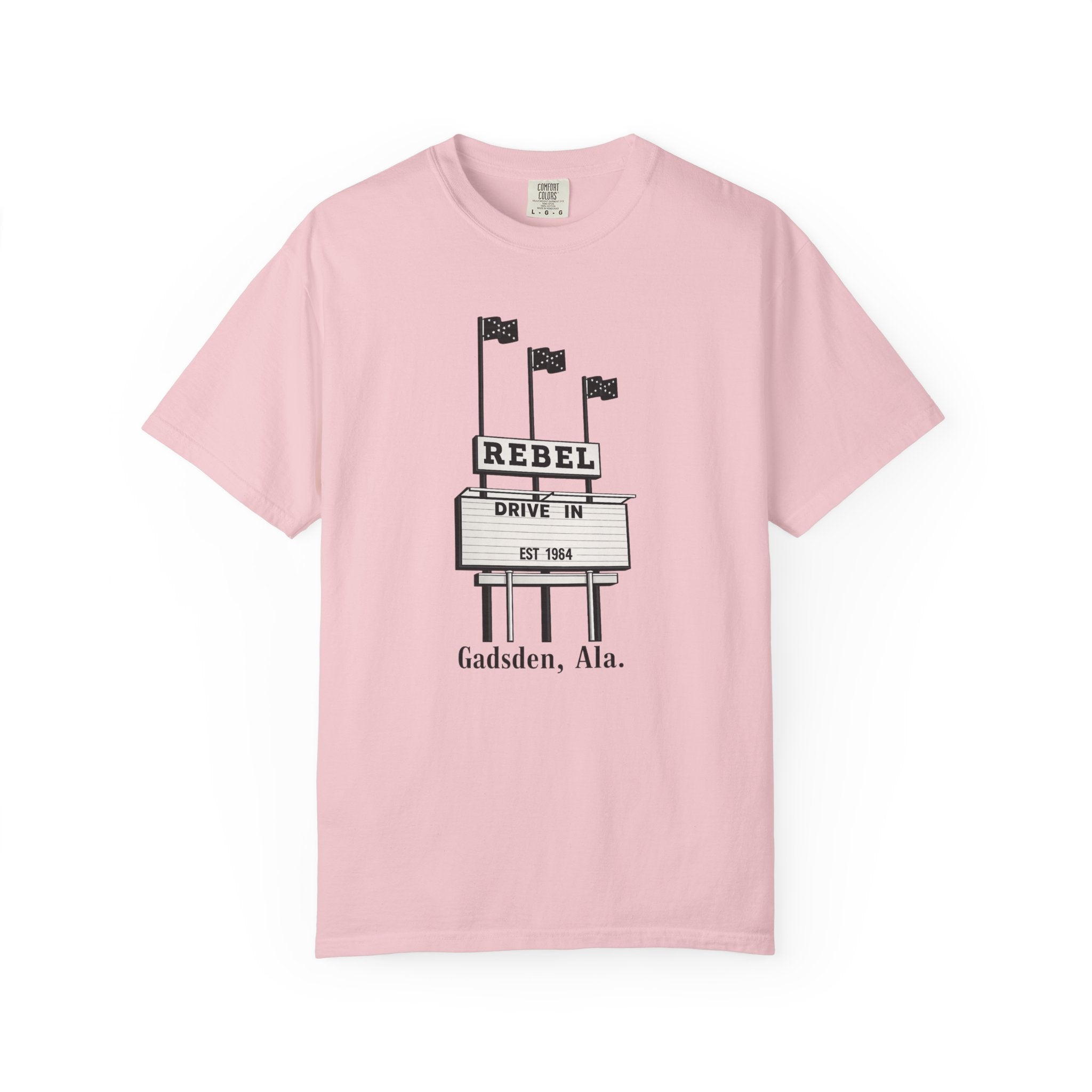 Rebel Drive-In Sign T-Shirt | Gadsden, Ala. vintage marquee design