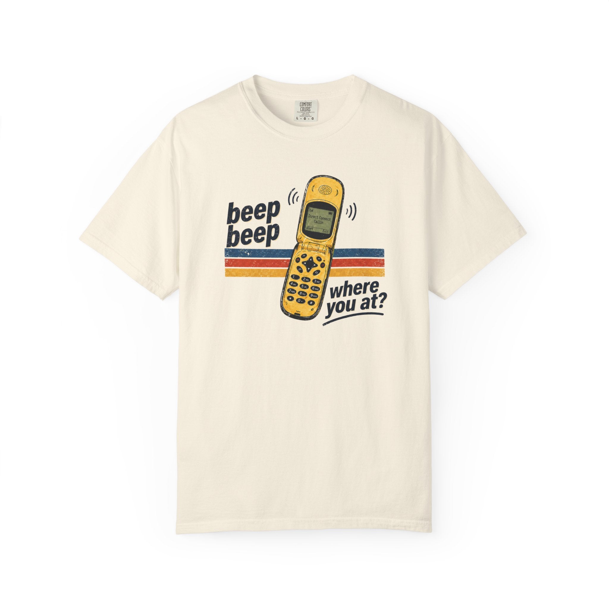 90s Chirp Phone Retro Tee – Beep Beep Where You At? Vintage Walkie Talkie Style Shirt